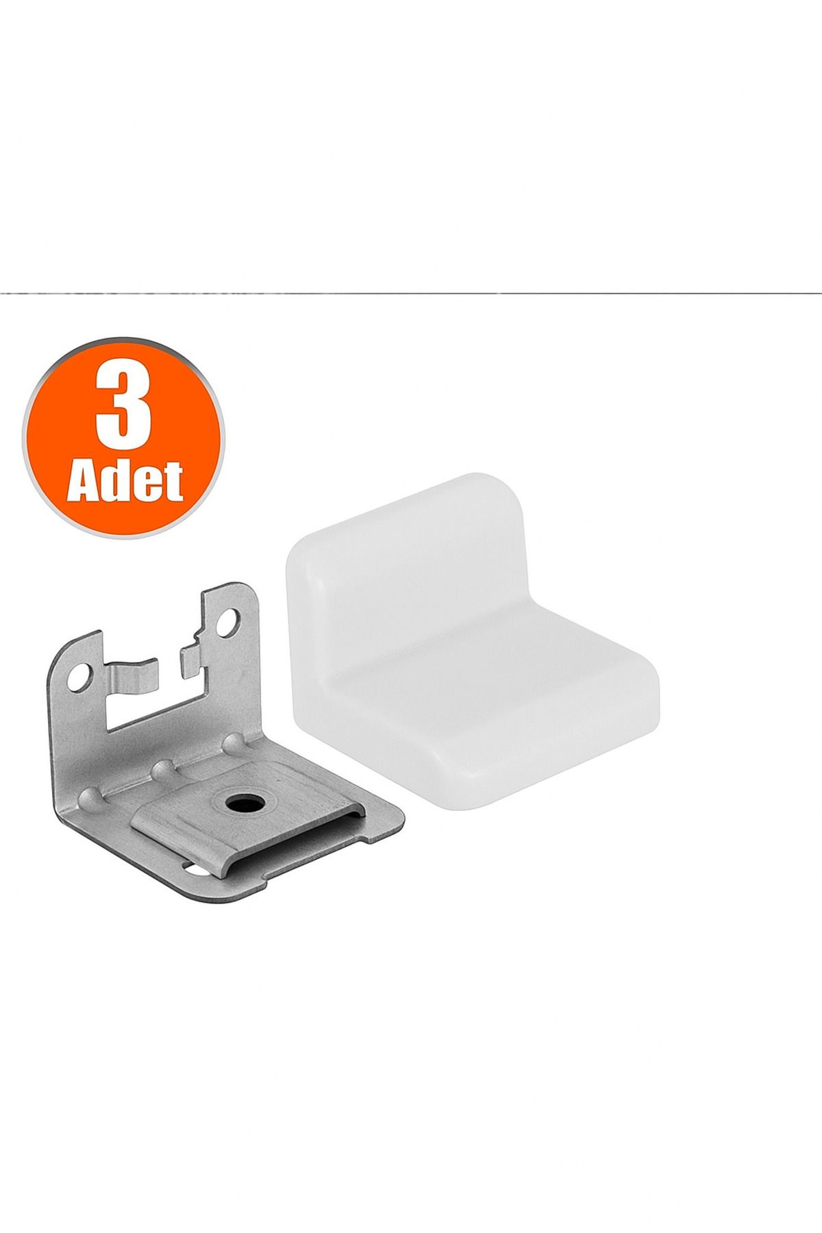 UmutMobilya Dolap Askı Elemanı Montaj Köşe Bağlantı Aparatı 3 Adet