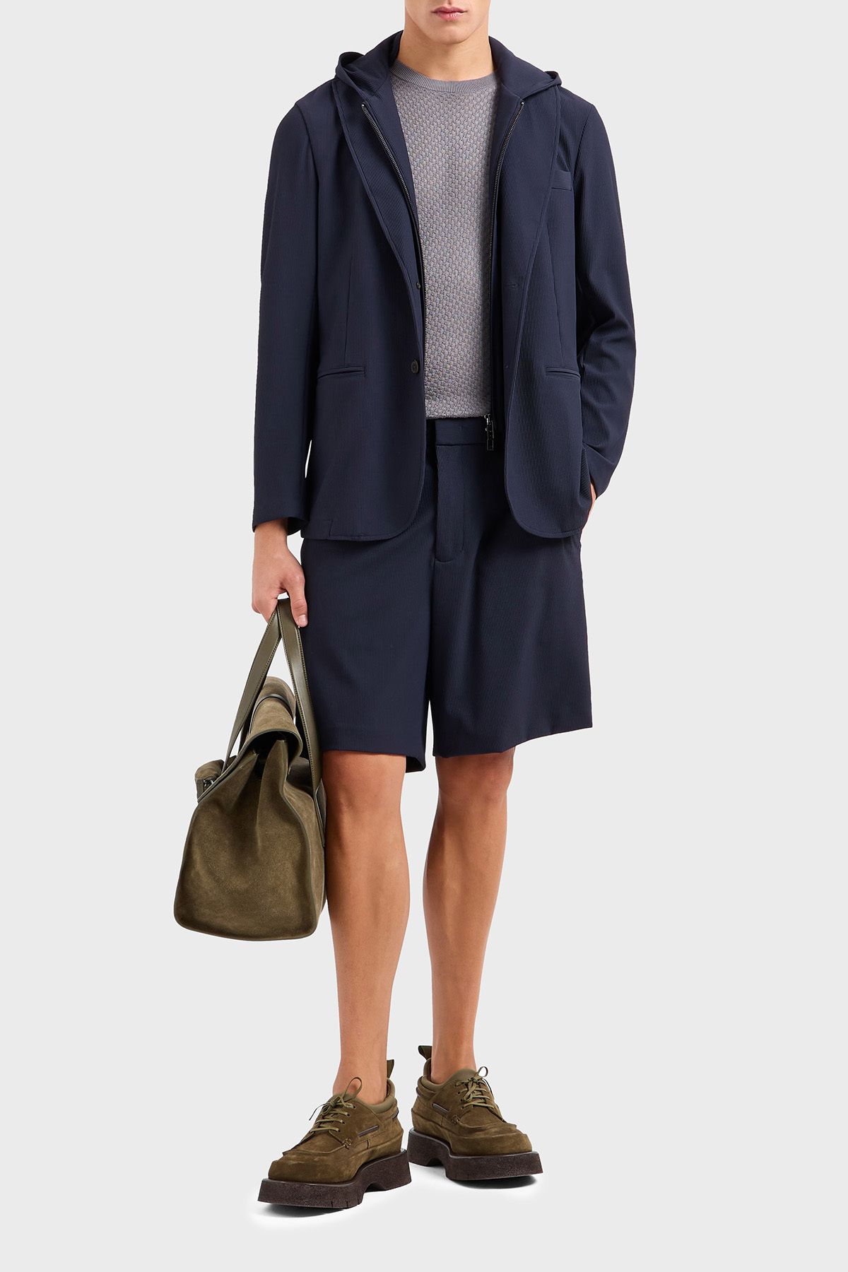 Emporio Armani Regular Fit Kapüşonlu Çıkarılabilir İç Panelli Ceket Erkek CEKET EM001506 AF14076 UB1