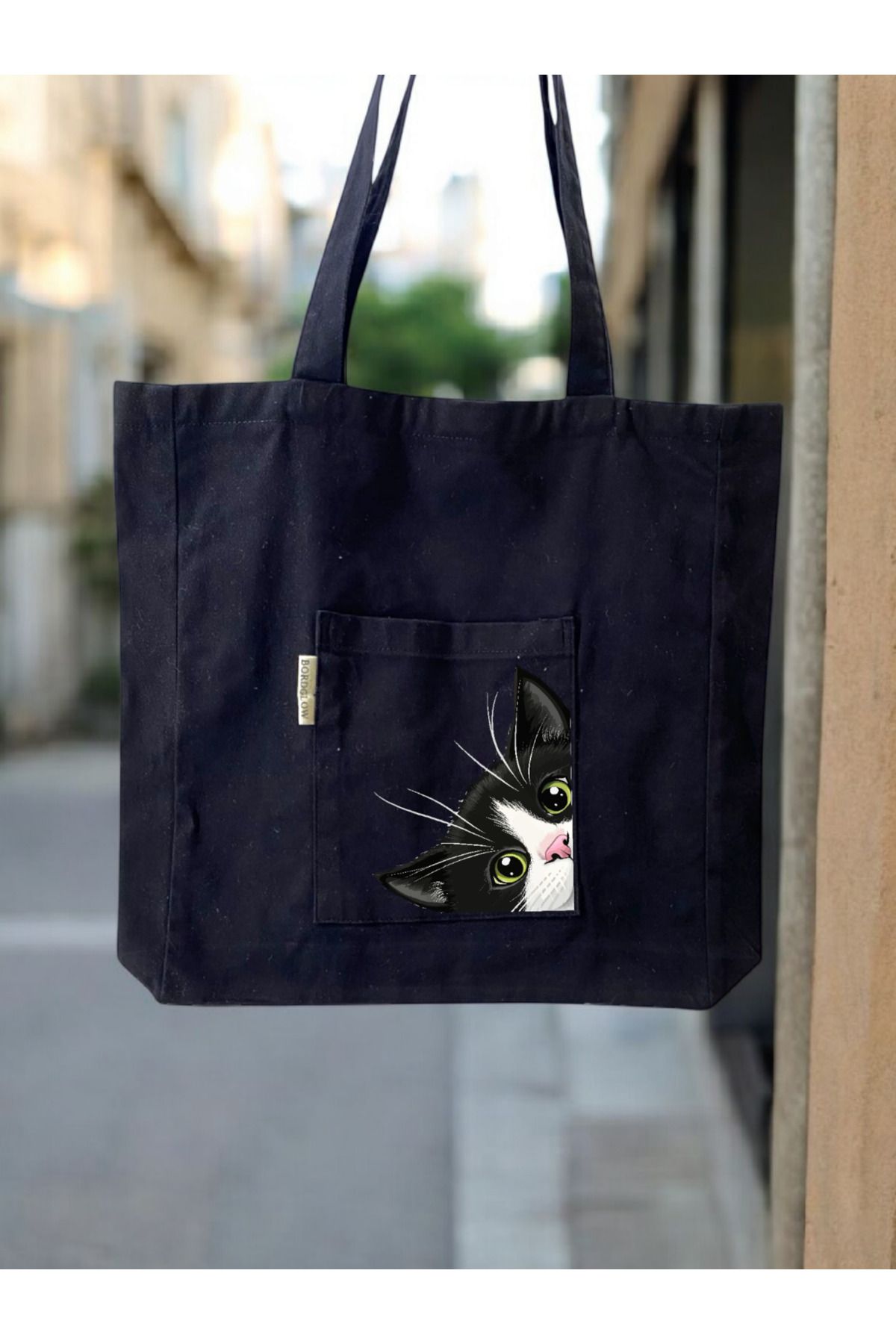 Bordglow Siyah Plaj Çantası -Punch için uygundur - Gabardin Kumaş - Bordglow