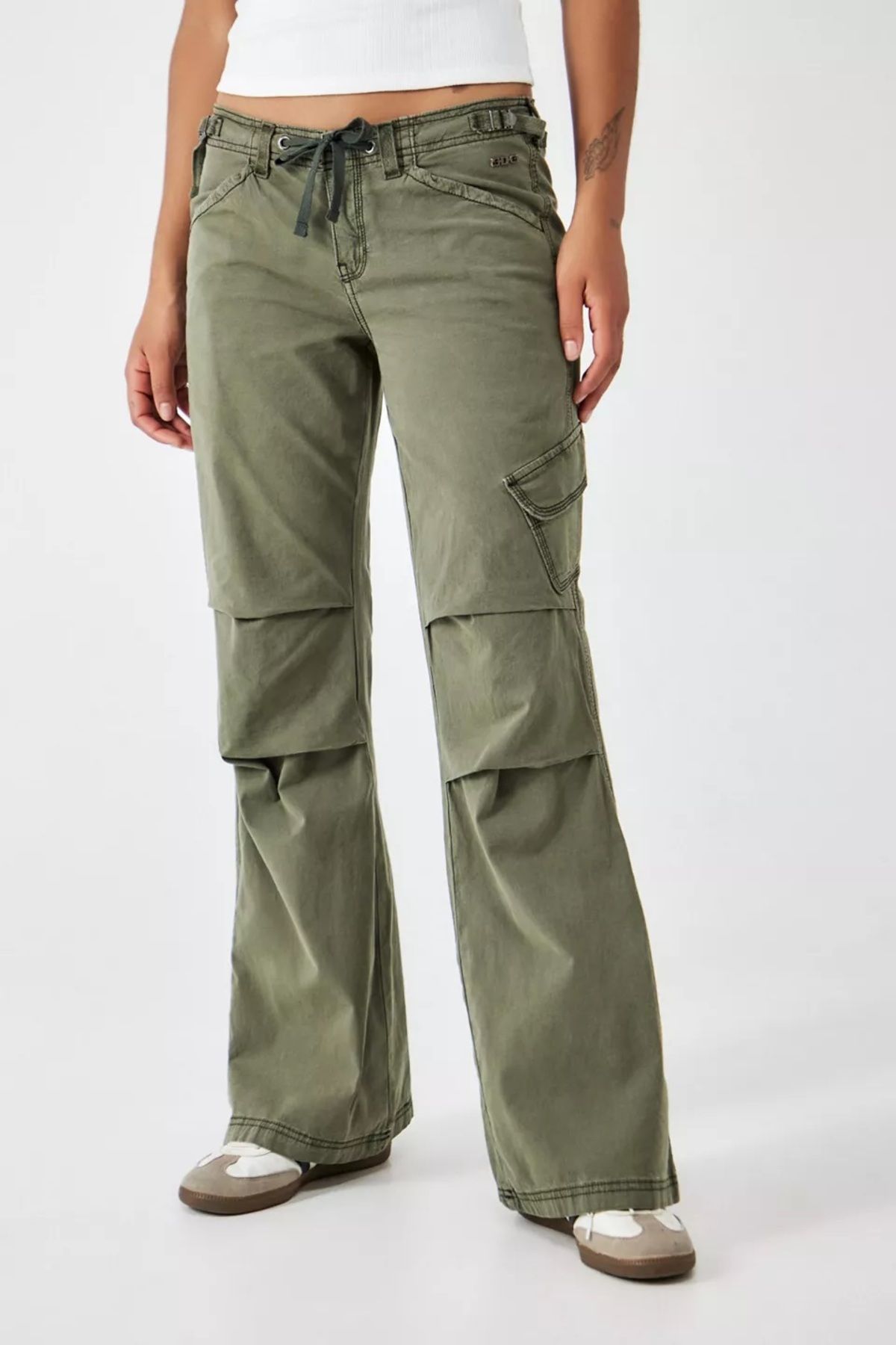 september island Haki Young Flare Kargo Pantolon