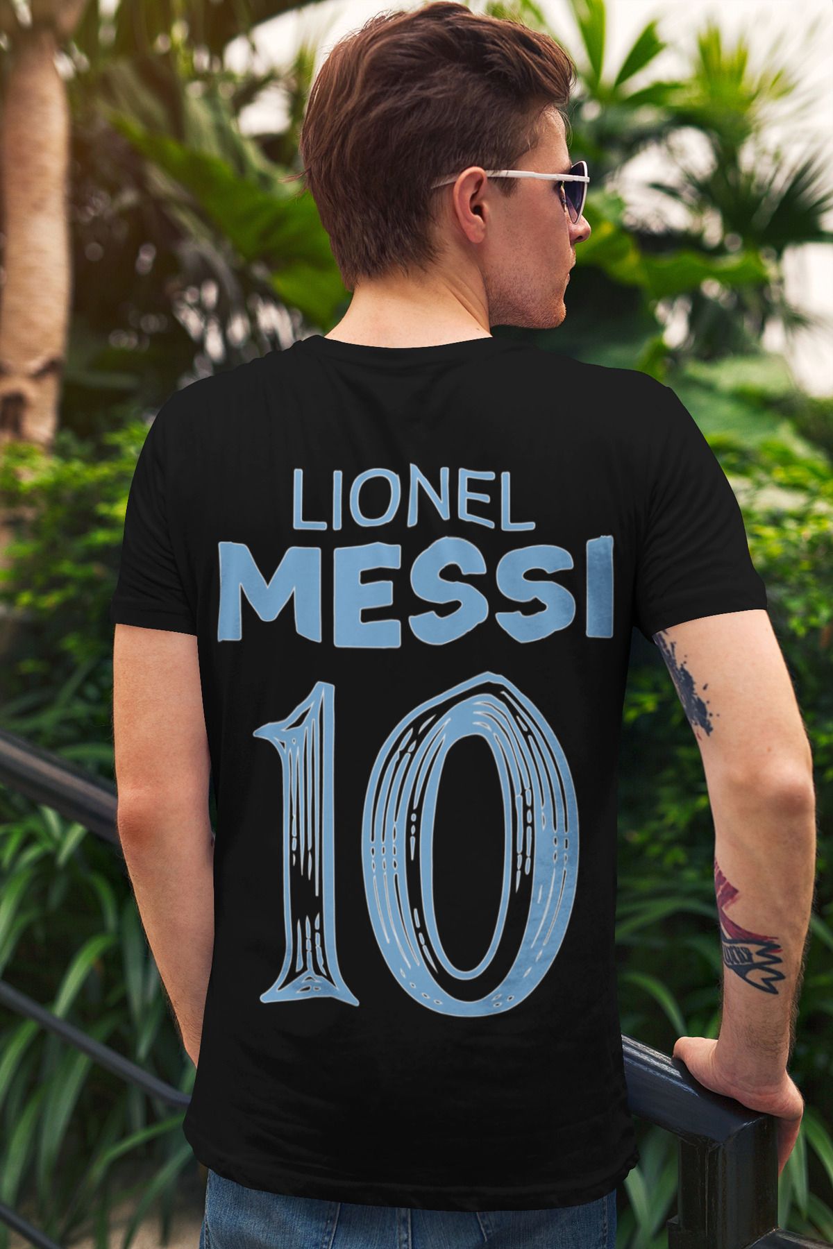 Biy Store Arjantin milli takım forma Lionel futbol sırt baskılı unisex kısa kollu tişört spor t-shirt