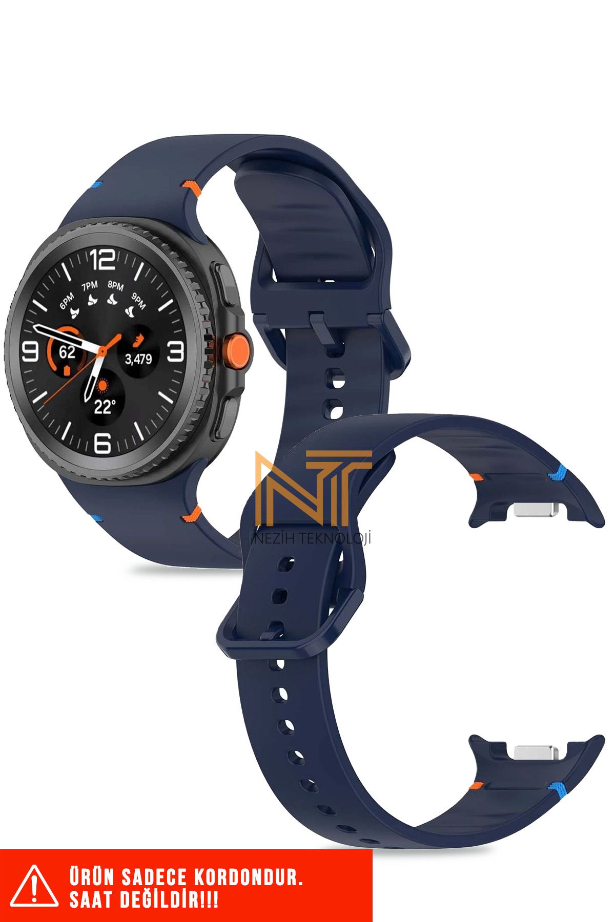 Nezih Case Samsung Galaxy Watch Ultra Uyumlu Liquid Silikon Kordon