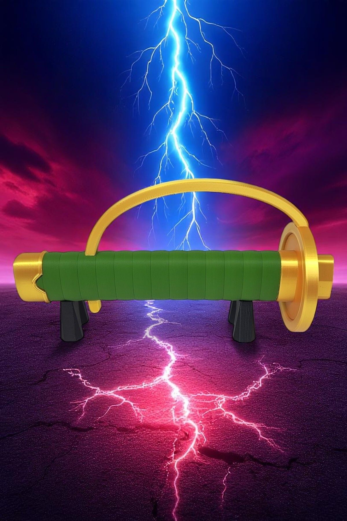 Vaiflagy Store Gryphon Shanks Plastik Katana Dekor - One Piece (Açılır Kapanır)