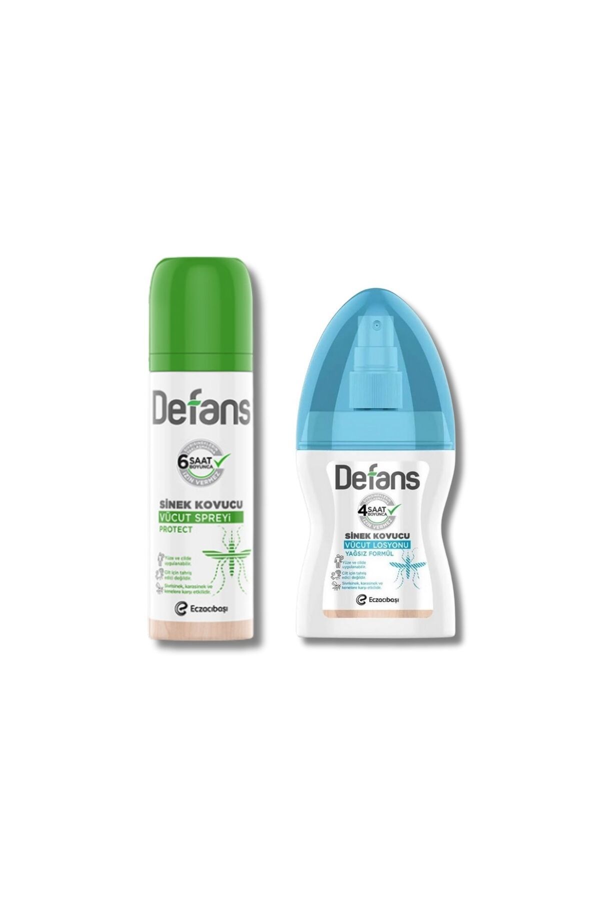 Defans Sinek Kovucu Vücut Spreyi 100 ml + Defans Sinek Kovucu Vücut Losyonu 100 ml