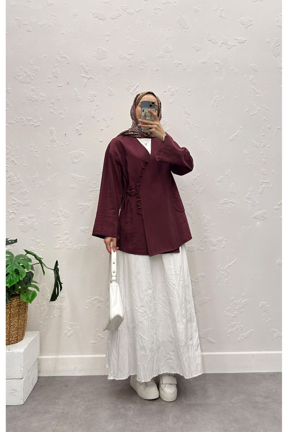 RİMA Yandan Bağlamalı Kimono
