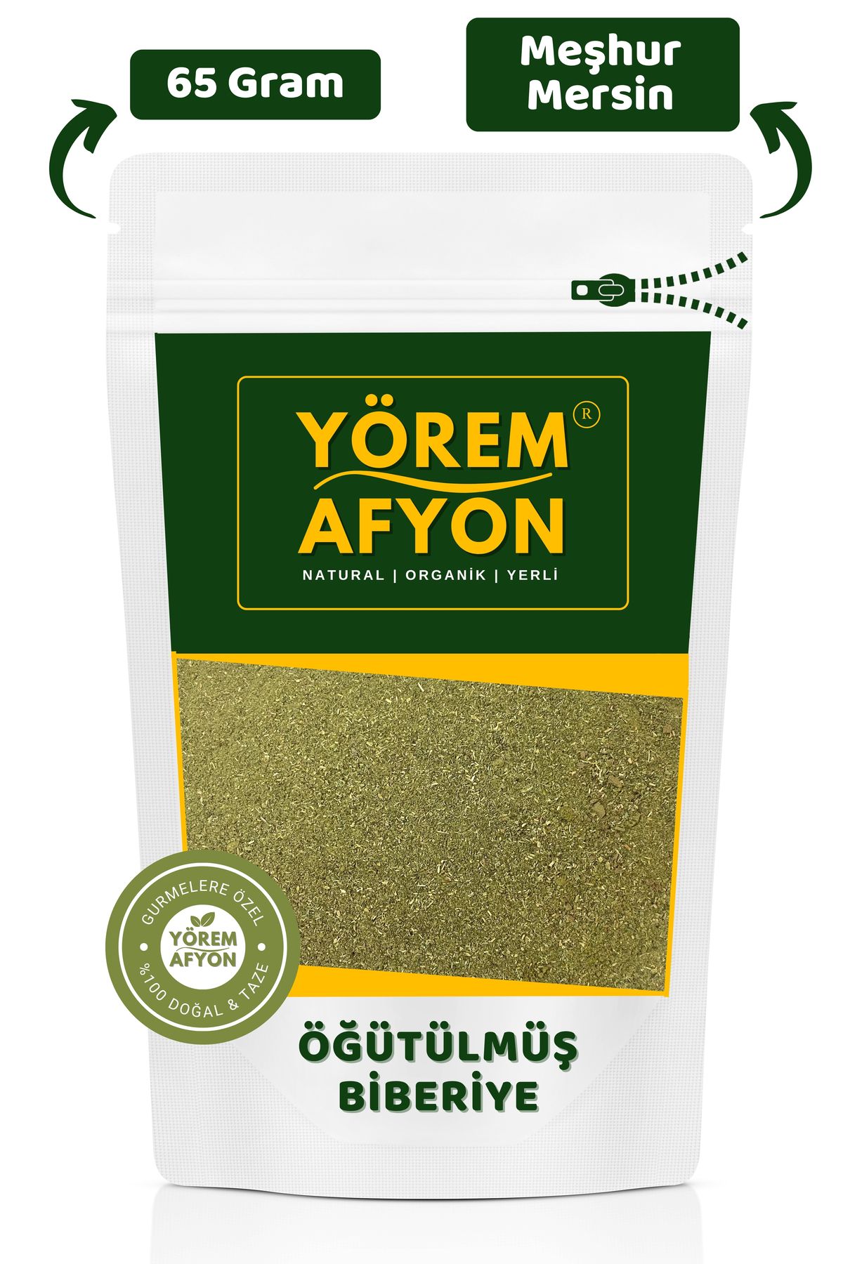 Gülçehre Mersin Yöresinden Gölgede Kurusu Öğütülmüş Toz Biberiye Yaprağı {Rosmarinus Officinalis} | 70Gr.