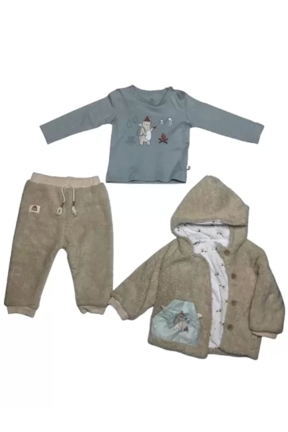 Haye Collection Bibaby Happy 3lü Set 73335 Bej