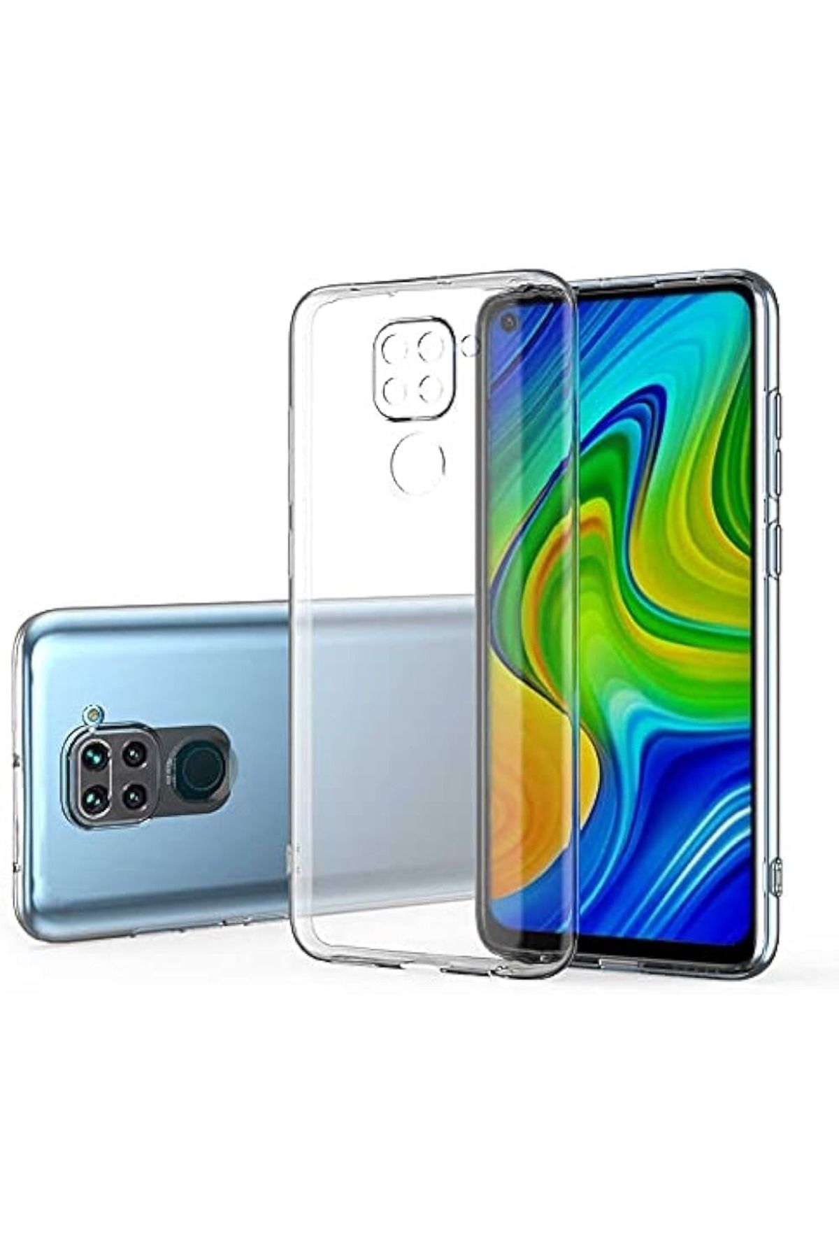 LUXKLAS Xiaomi Redmi Note 9 şeffaf kılıf