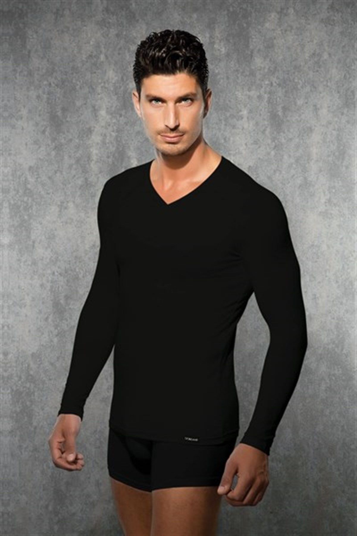 HAZEGO Doreanse Erkek Termal Uzun Kol T Shirt 2985