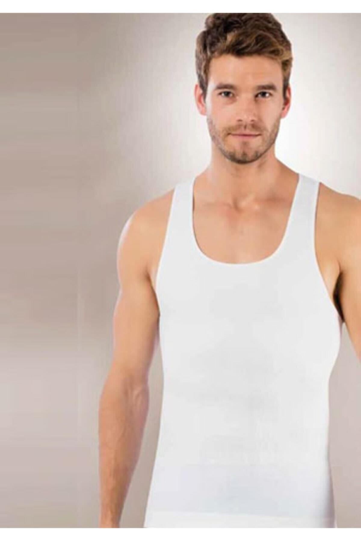 AboutThePerfect Beyaz Erkek Korse Atlet, Rahat ve Şık Tasarım