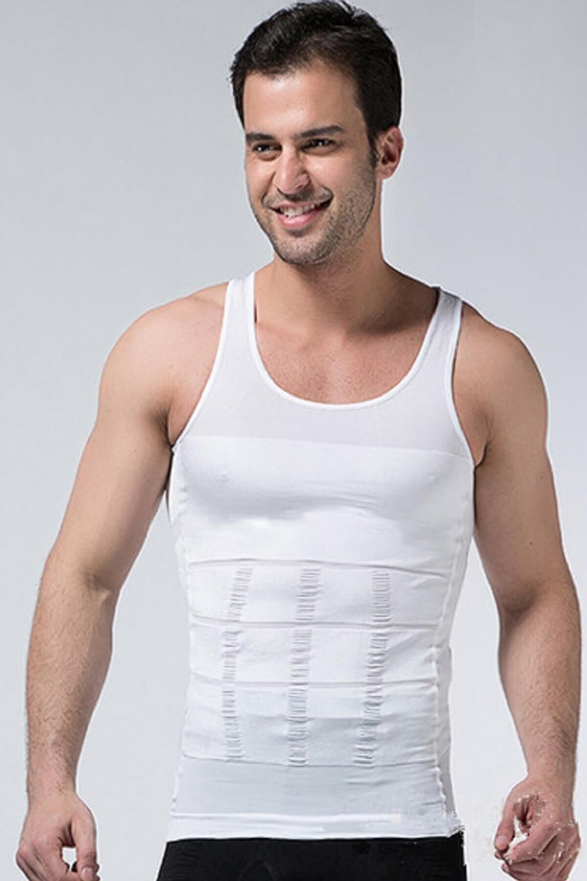 AboutThePerfect Erkek Beyaz Korse Atlet, Rahat ve Şık Tasarım, Günlük Kullanım İçin Mükemmel Seçim