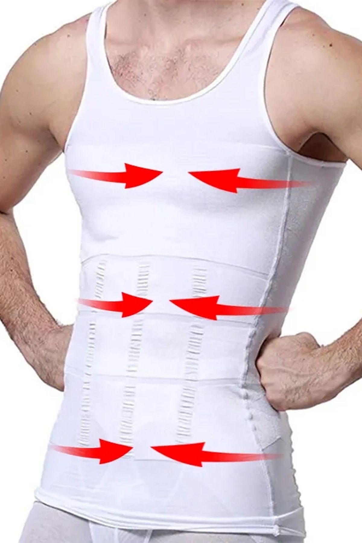 AboutThePerfect Beyaz, ince ve rahat erkek atlet, konforlu ve şık tasarım