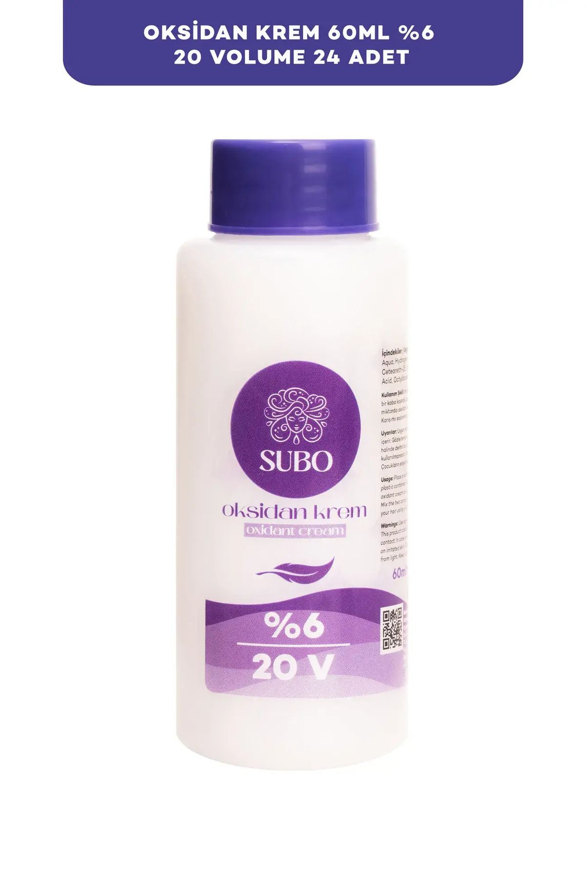 Subo Oksidan Krem %6 20 Volume 24x60 ml