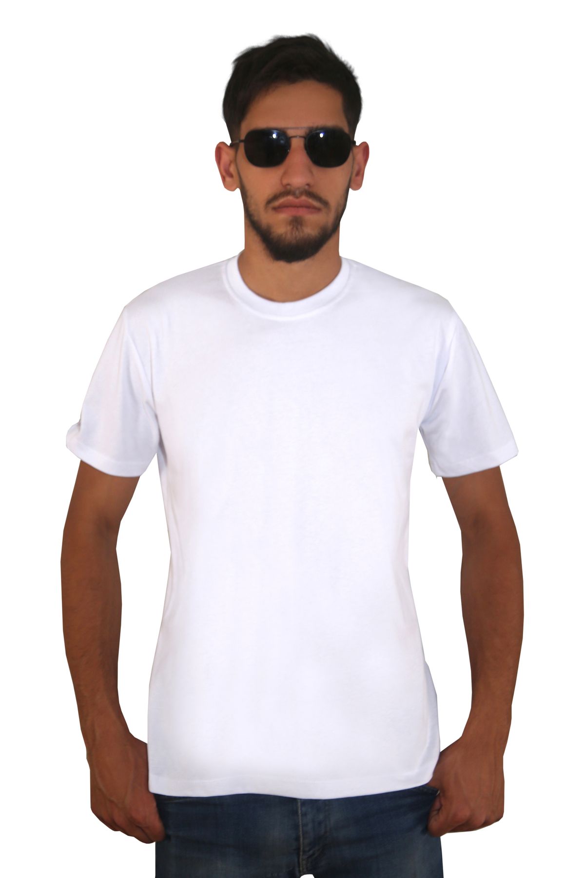 Devrim Wear Erkek %100 Pamuklu Bisiklet Yaka T-shirt