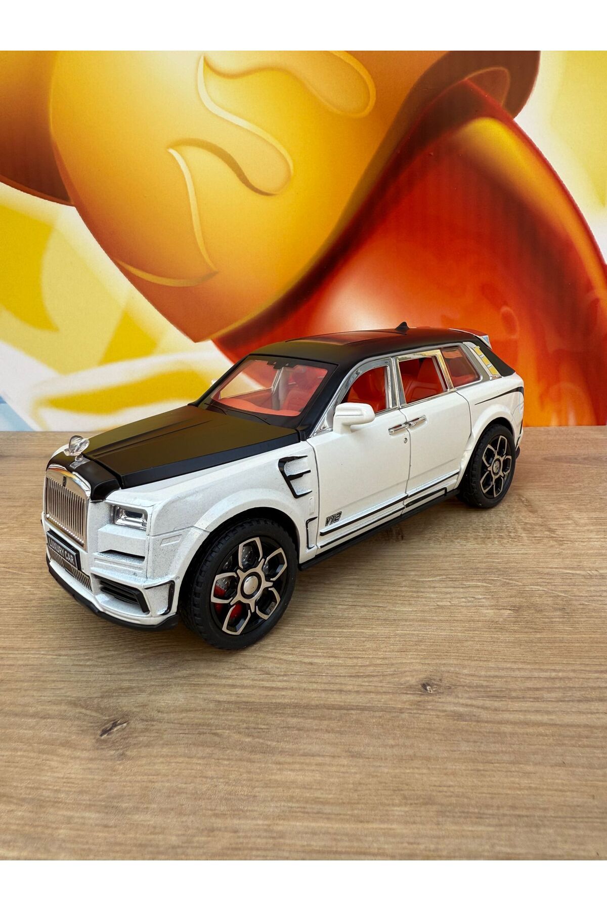 scntoys Die Cast Rolls Royce Suv Model Metal Rolls Royce Açılabilir Kapılar Sesli Işıklı Model Araba 22cm