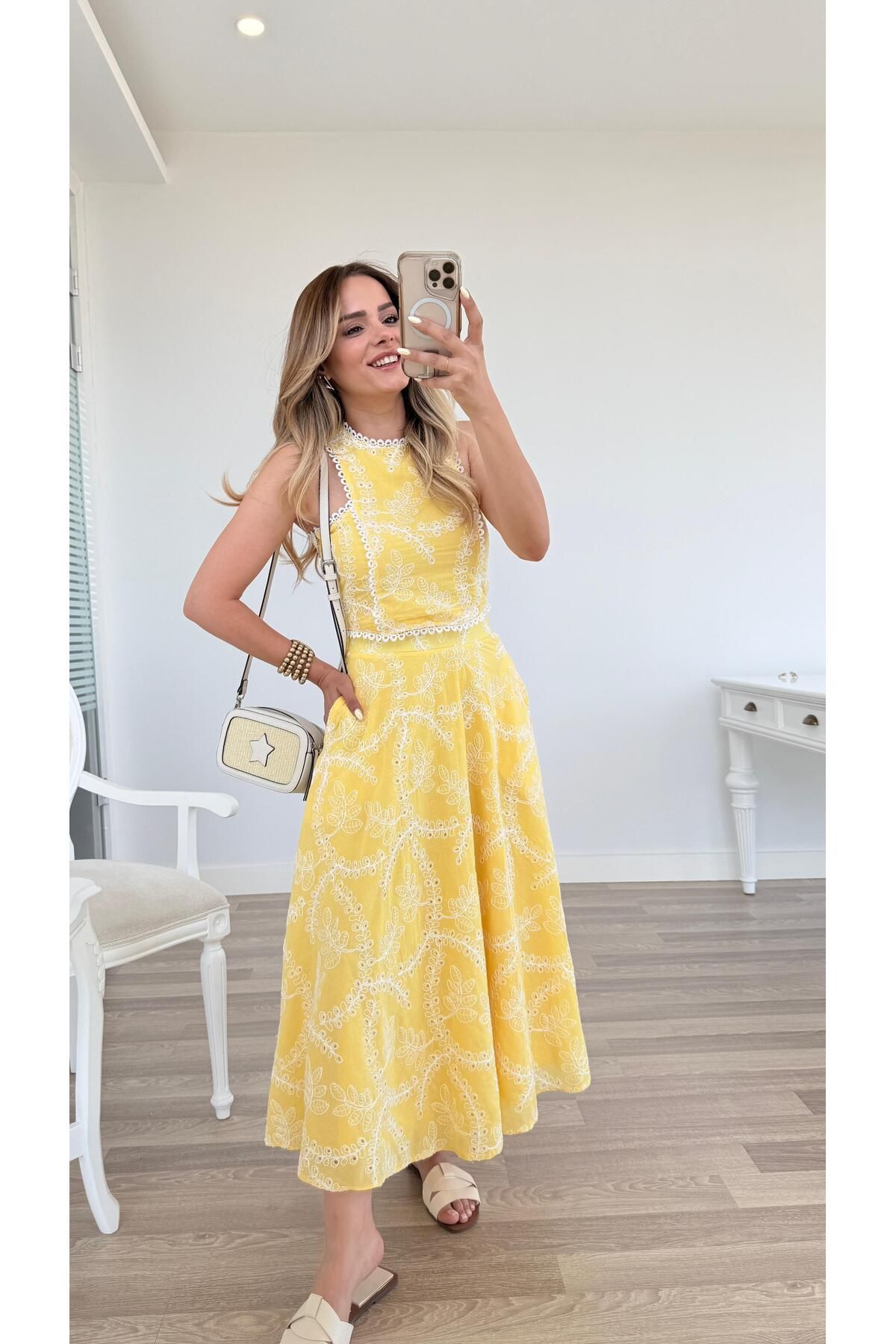 pelin yıldız butik Bianca Fisto Keten Takım