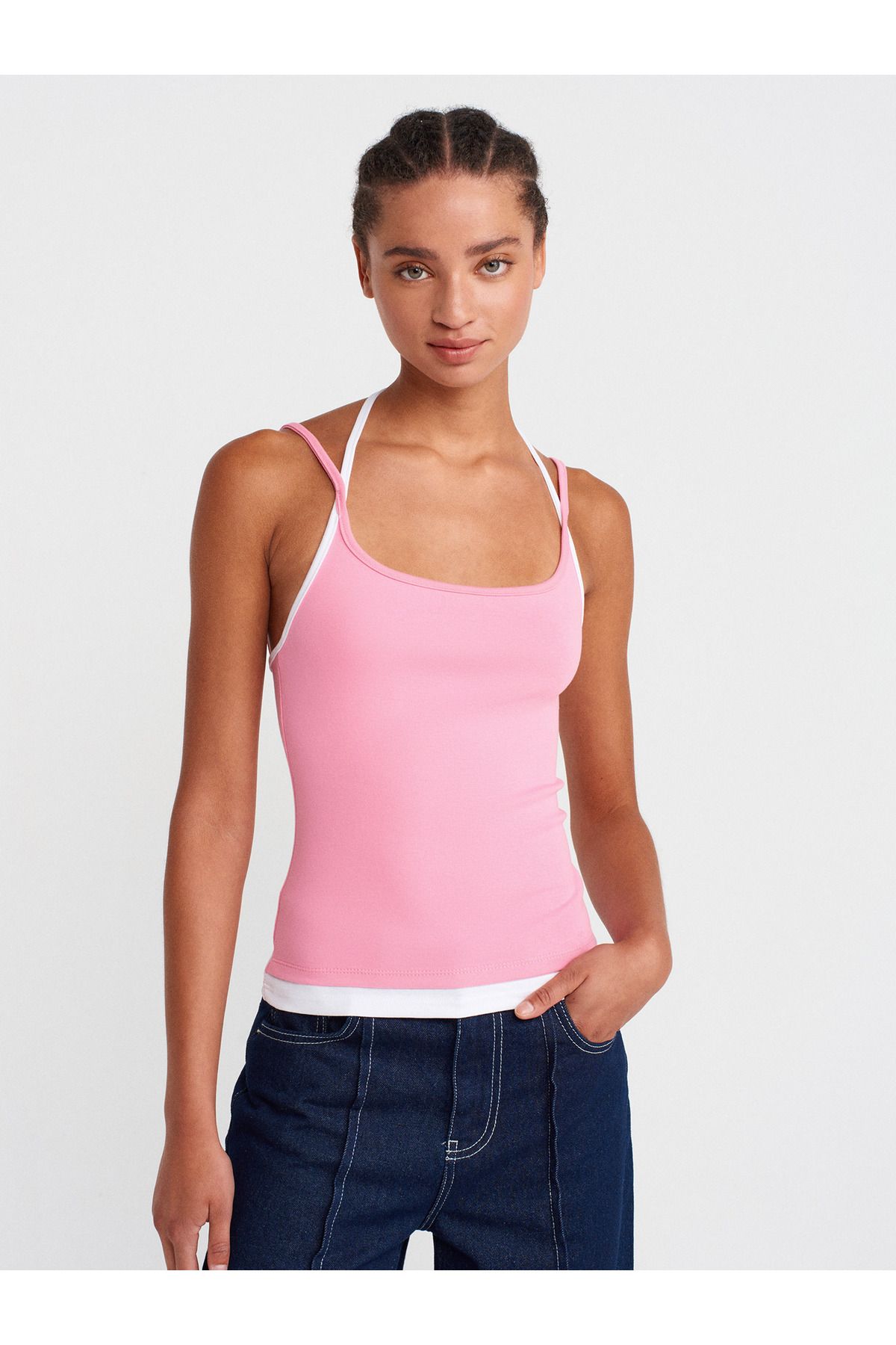Dilvin 21094 Çift Görünümlü Bağcıklı Top-Pembe