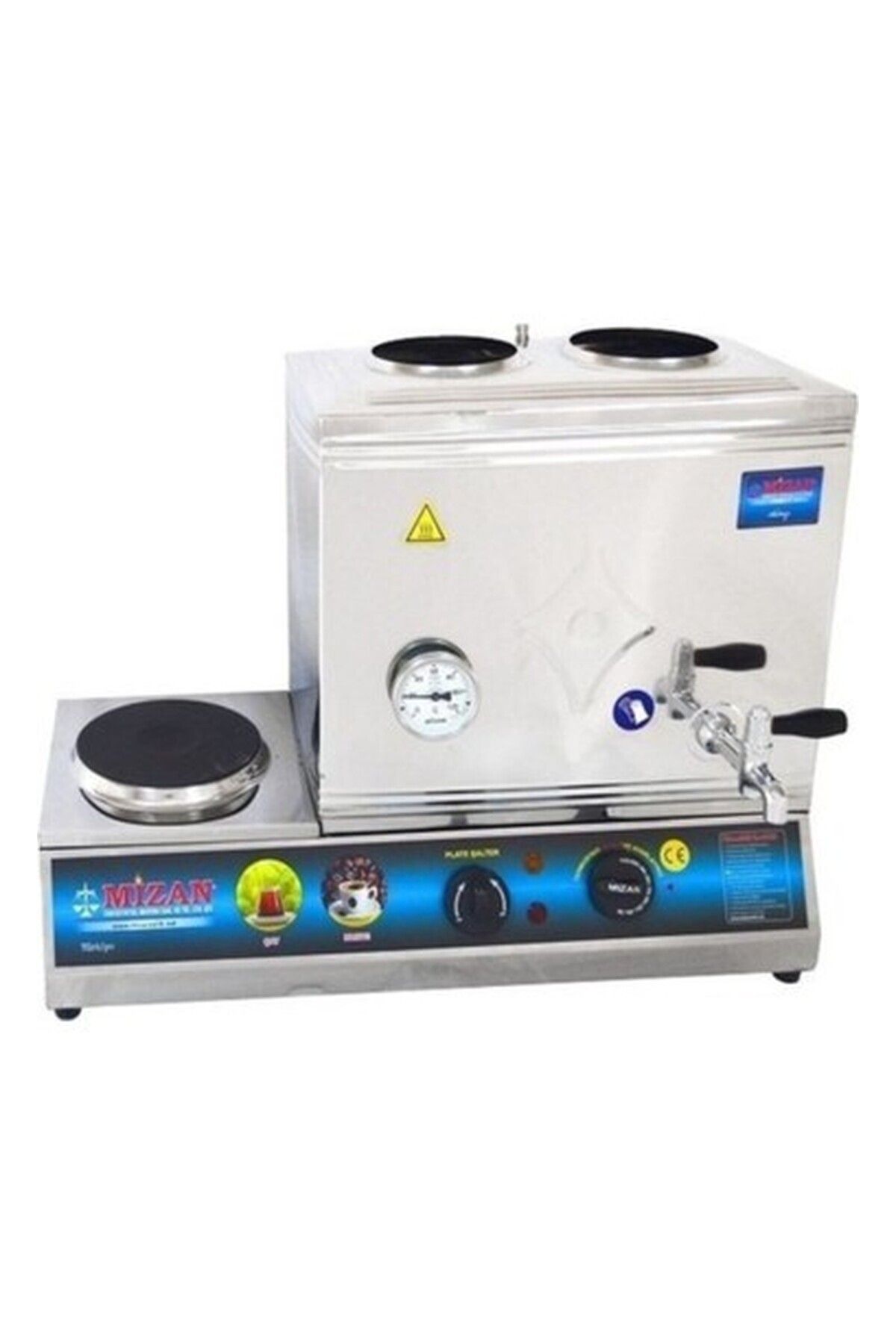 NIDAGE Elektrikli Çay Kazanı & Uyumlu  Kahveci Kazanı & Çay Ocağı 30 Lt. 3+ L