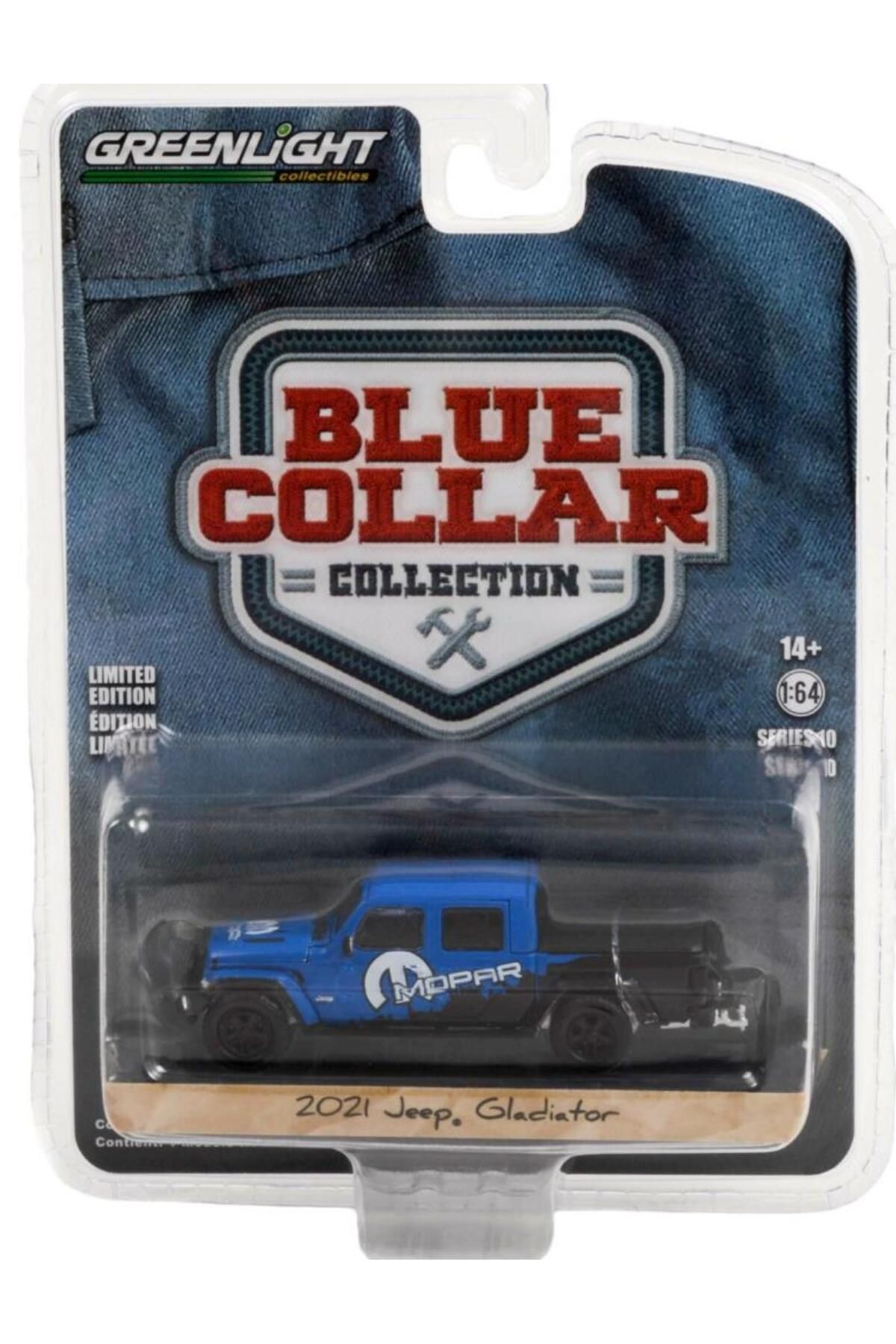 Greenlight Blue Collar 10 Mopar 2021 Jeep Gladiator 1/64 Model Araba