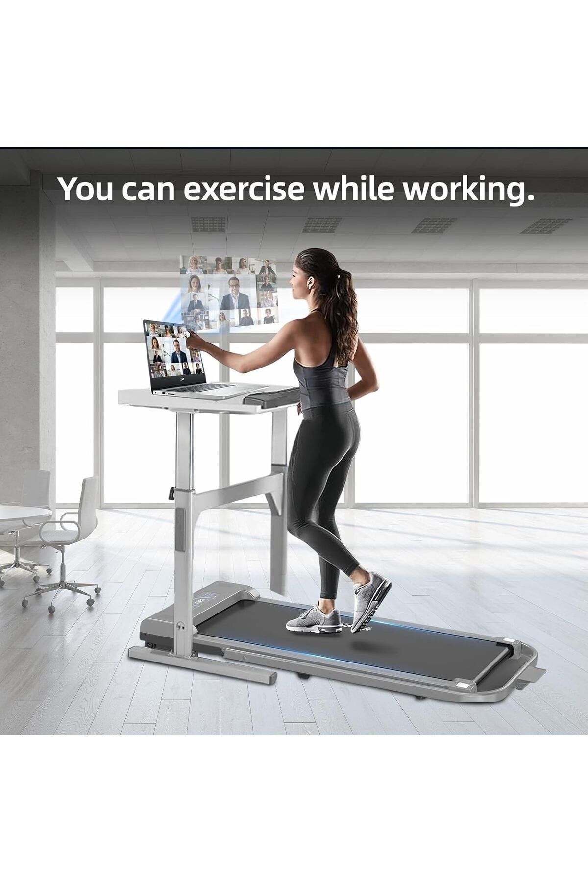 Rovyfota-Rouvy Fota Under Desk Treadmill, 3-in-1 Foldable Walking and Running Pad for Home Office 3