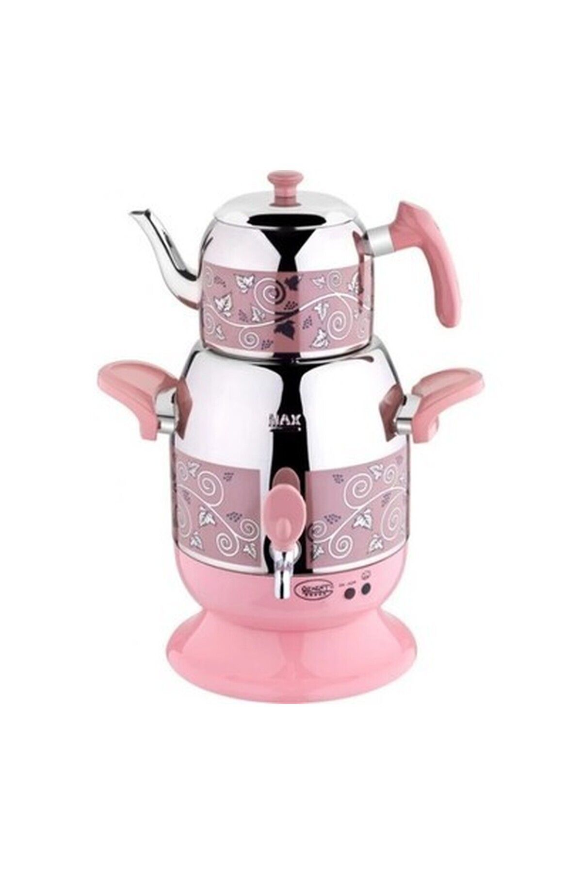 Özkent Özkent K-624 Menekşe Desenli Pembe 2200 W Çelik Semaver