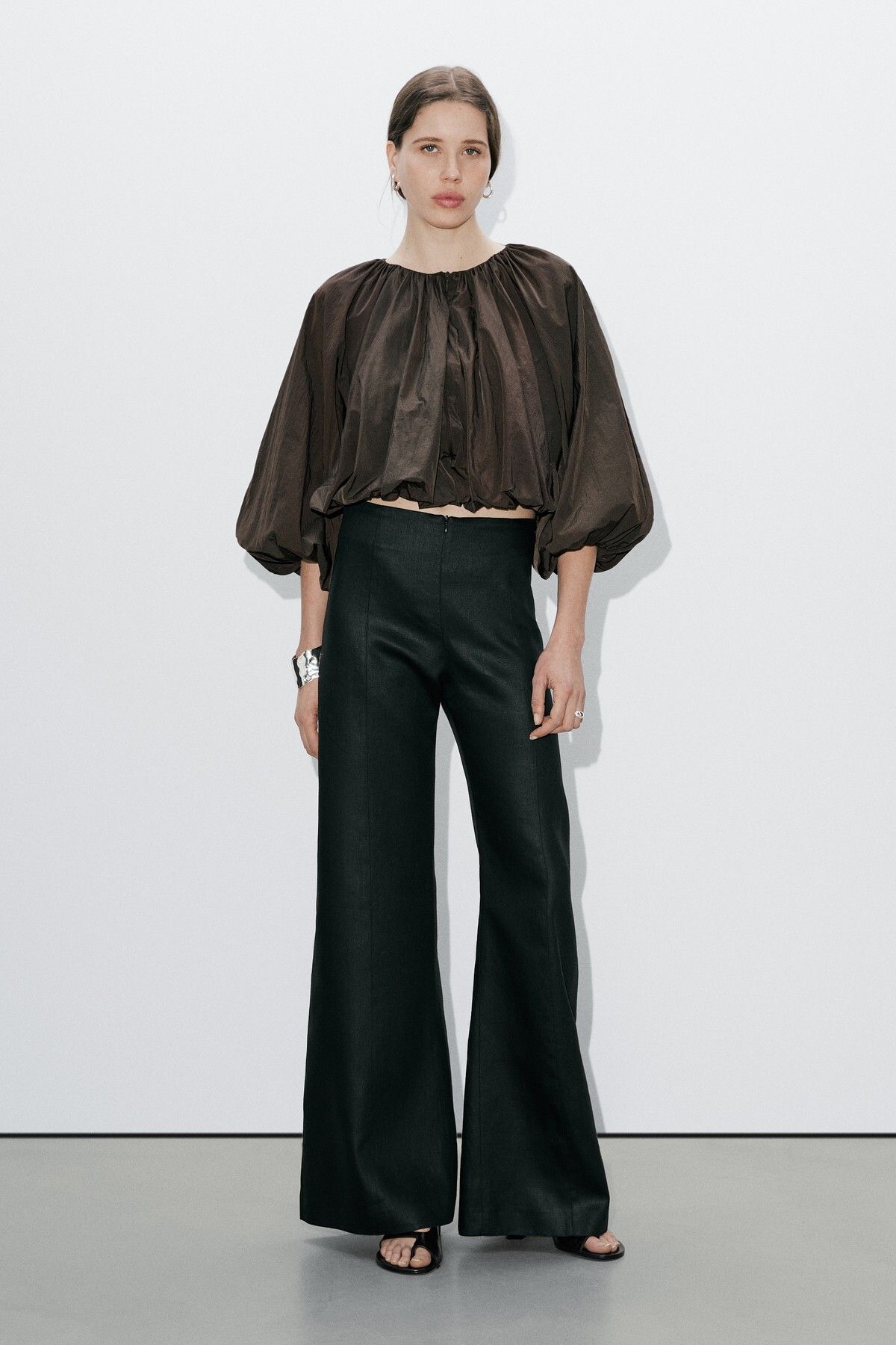 Massimo Dutti Kısa pilili bomber ceket