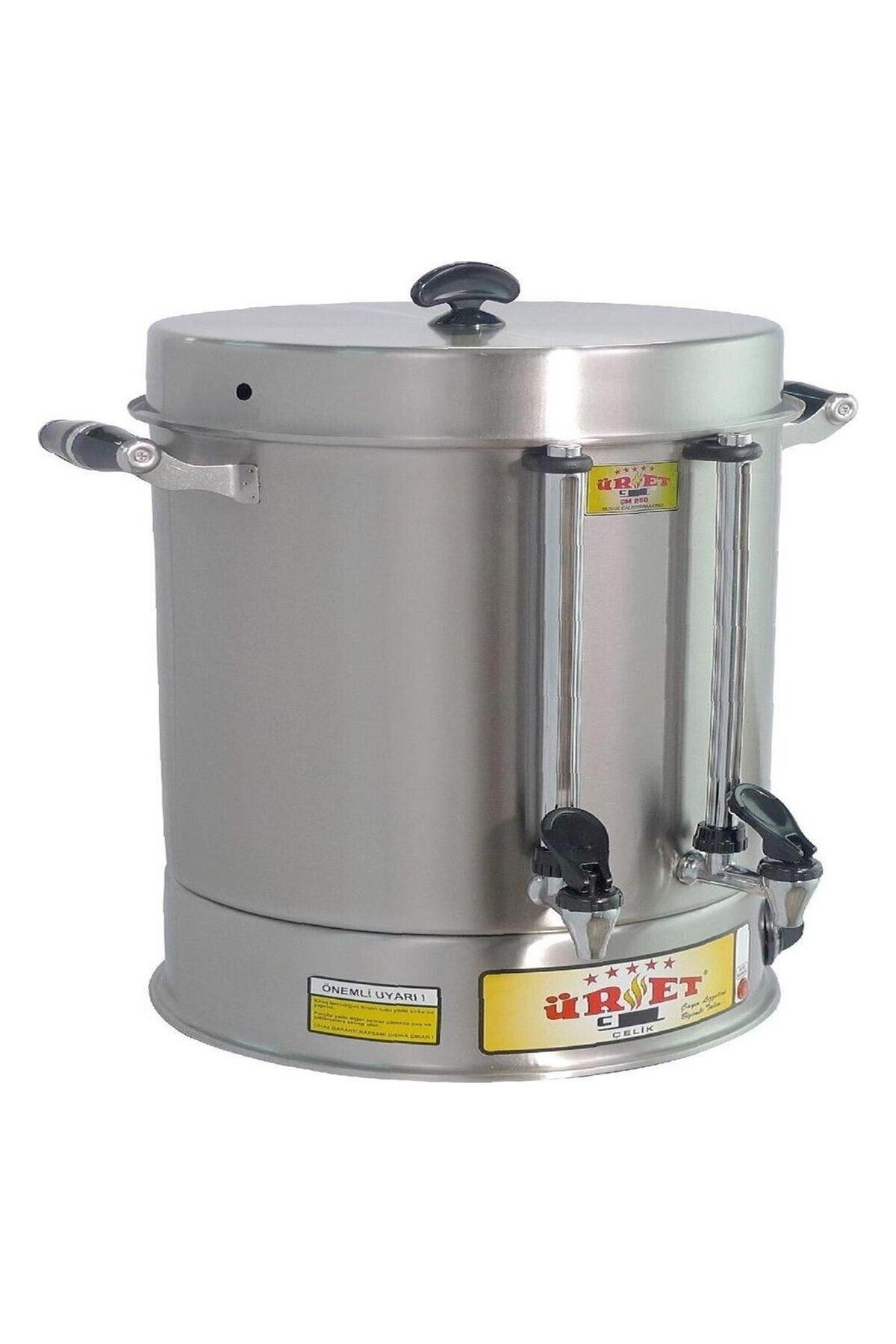 Üret Çelik 14 Litre Metal Musluklu Çay Makinesi - 160 Bardak MCM 160