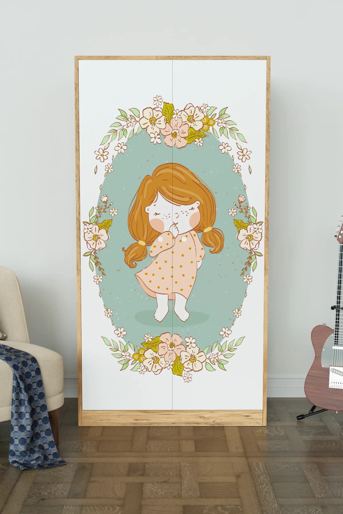 Hediyeler Kapında Adorable Design "Calista" Gardırop 5 Raflı Askılı Çocuk Odasi Elbise Dolabı fotoğrafı 2 (önizleme)