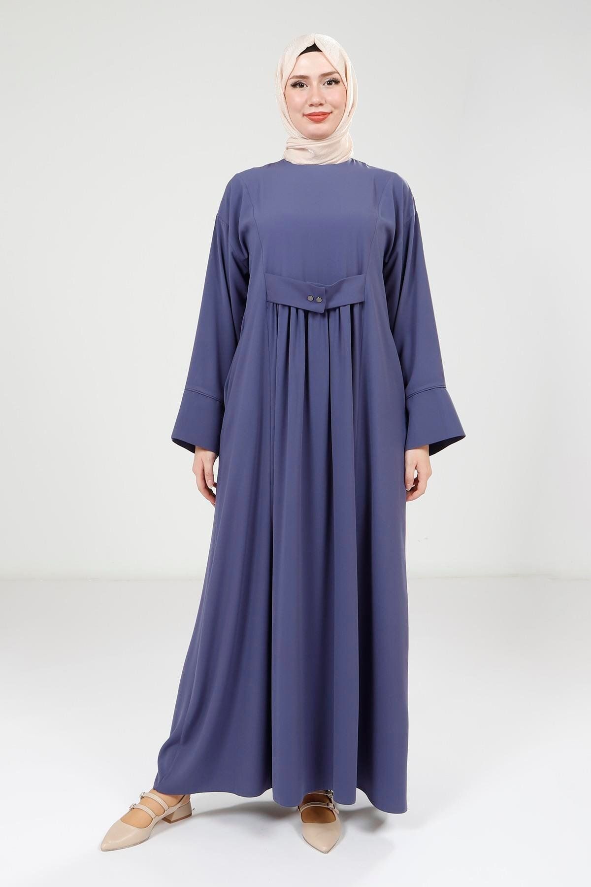 Beyza Çıtçıtlı Mor Elbise 9220
