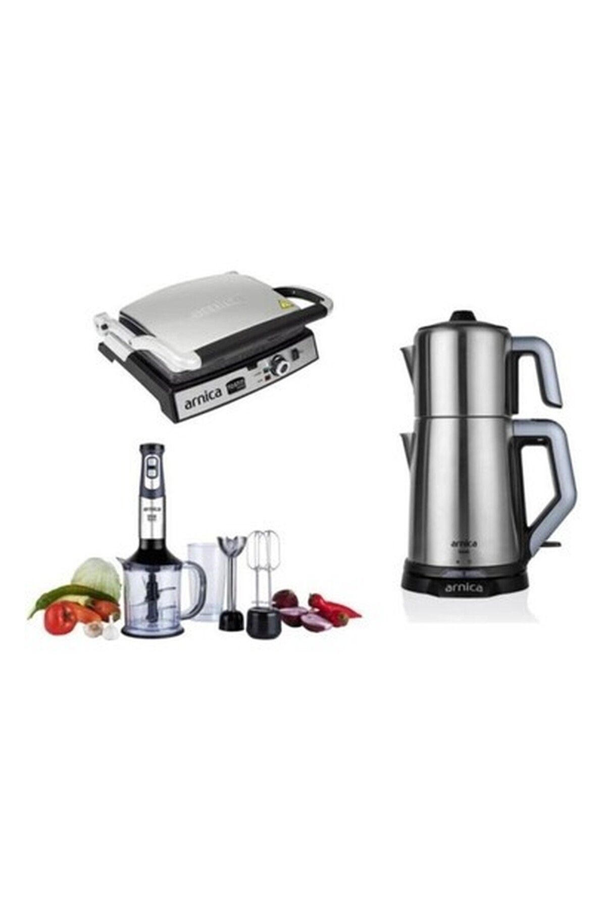 Arnica Inox 3 Lü Elektrikli Çeyiz Seti