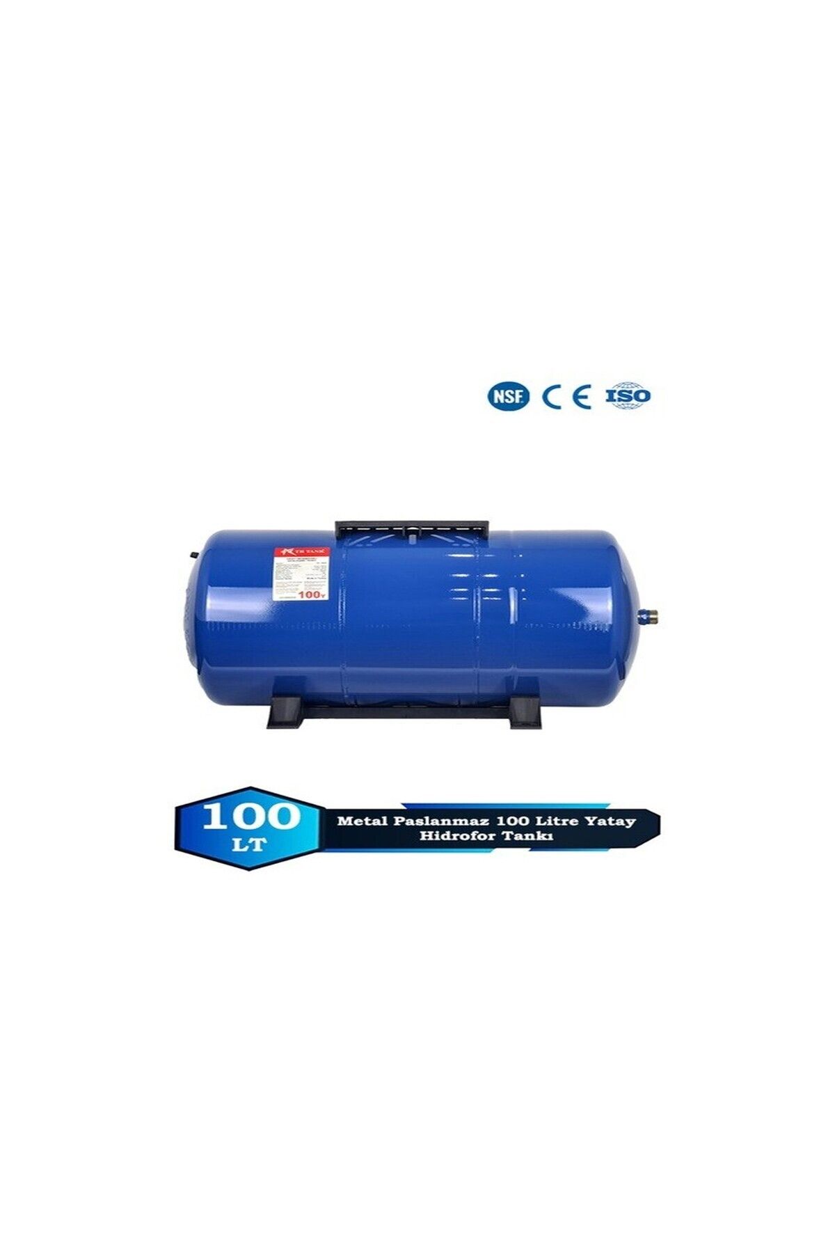 Sumarkt Trtank Profesyonel 100 Litre Yatay Ayaklı Nsf Membranlı Hidrofor Genleşme Tankı