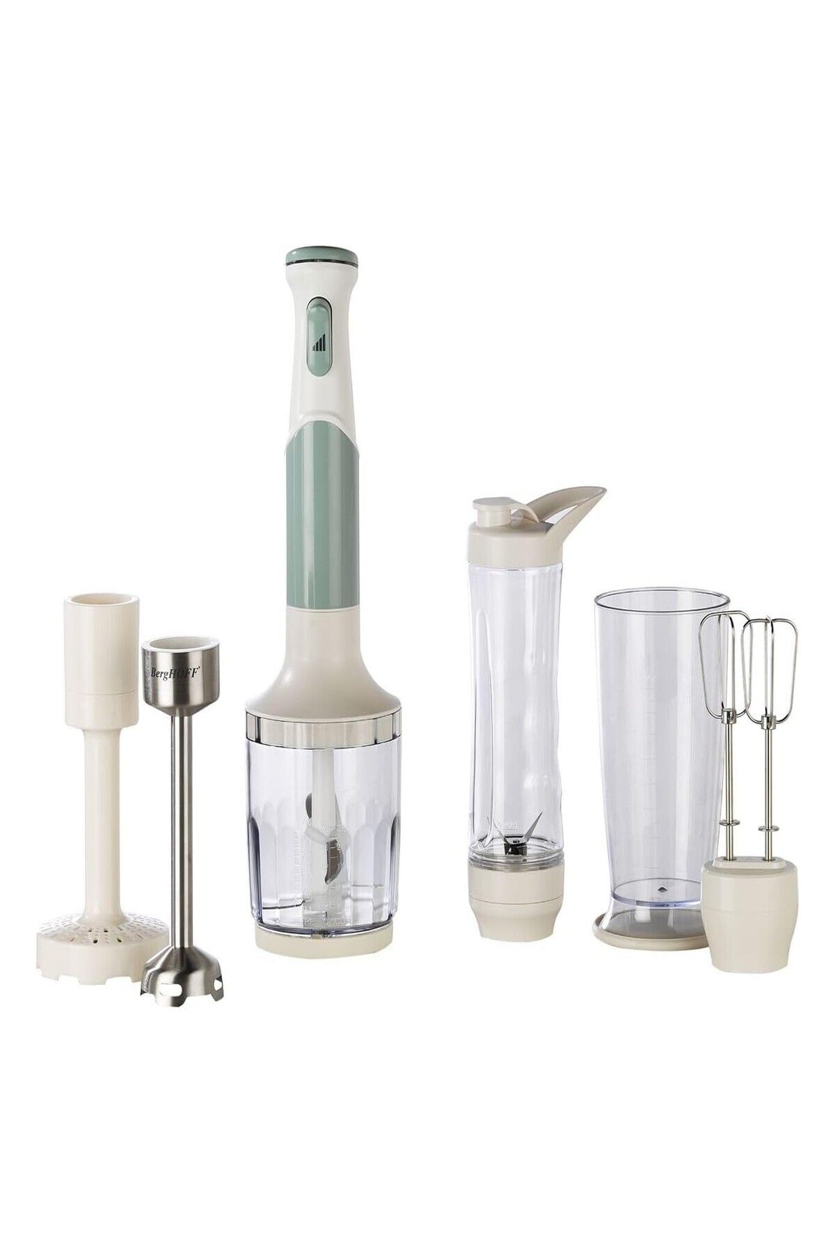 Berghoff Gem Retro 1200 W Mint Yeşili El Blender Seti