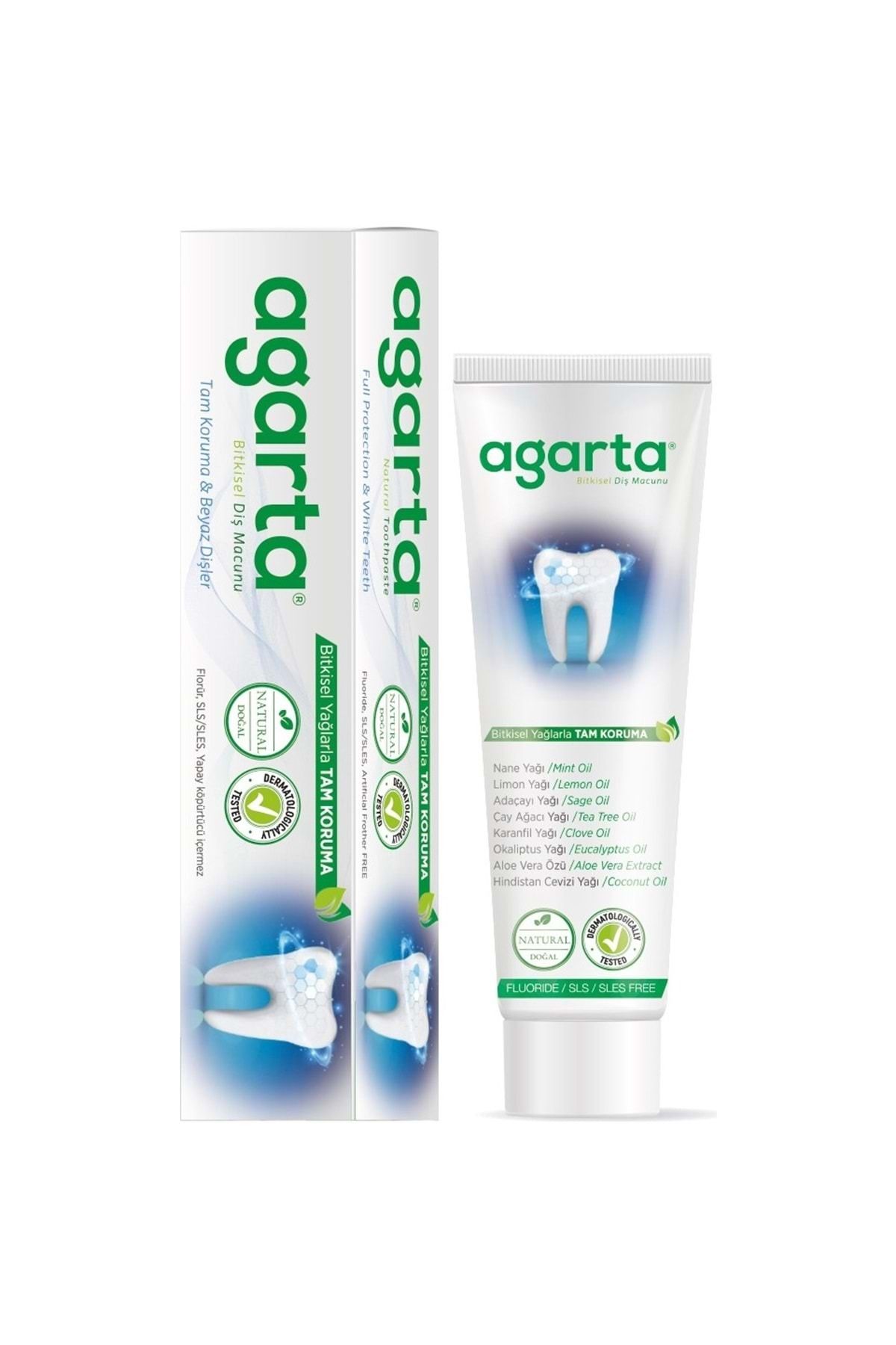 Agarta Doğal Diş Macunu 100ML Bitki Özlü