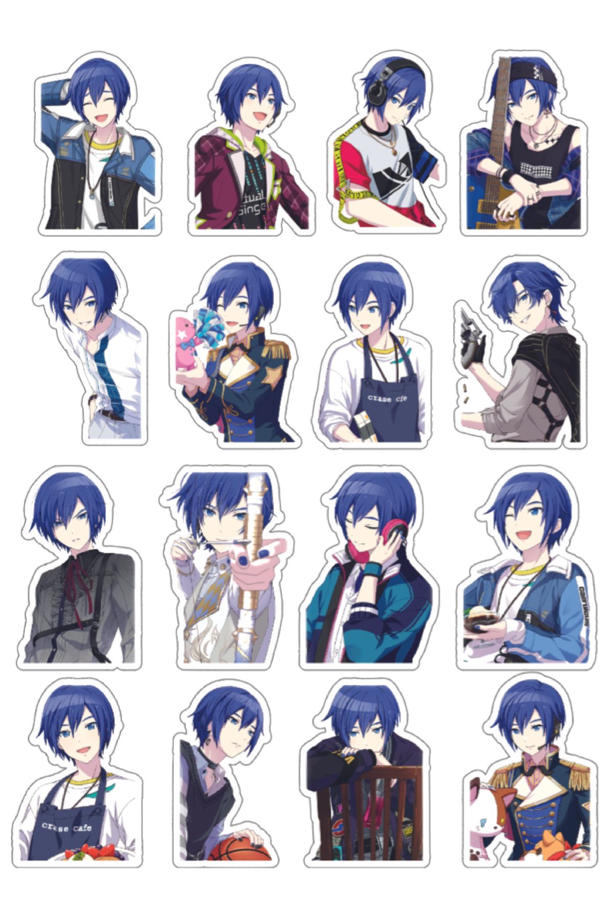 nihonwosekai Hatsune Miku Colorful Project Sekai Anime Sticker Seti Pjsekai Kaito