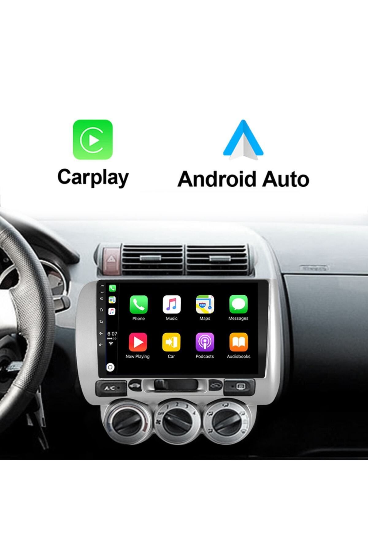 SOUNDCİTY HONDA JAZZ-CİTY 2002-2008 uyumlu    MULTİMEDYA CARPLAY EKRAN SETİ 4 GB RAM 64 HAFIZALI
