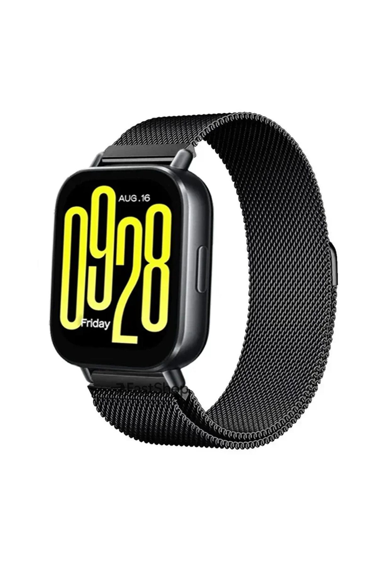 MMPSHOP Xiaomi Redmi Watch 5 Active / Watch 5 Lite Uyumlu 22mm Örgü Metal Hasır Manyetik akıllı saat Kordonu