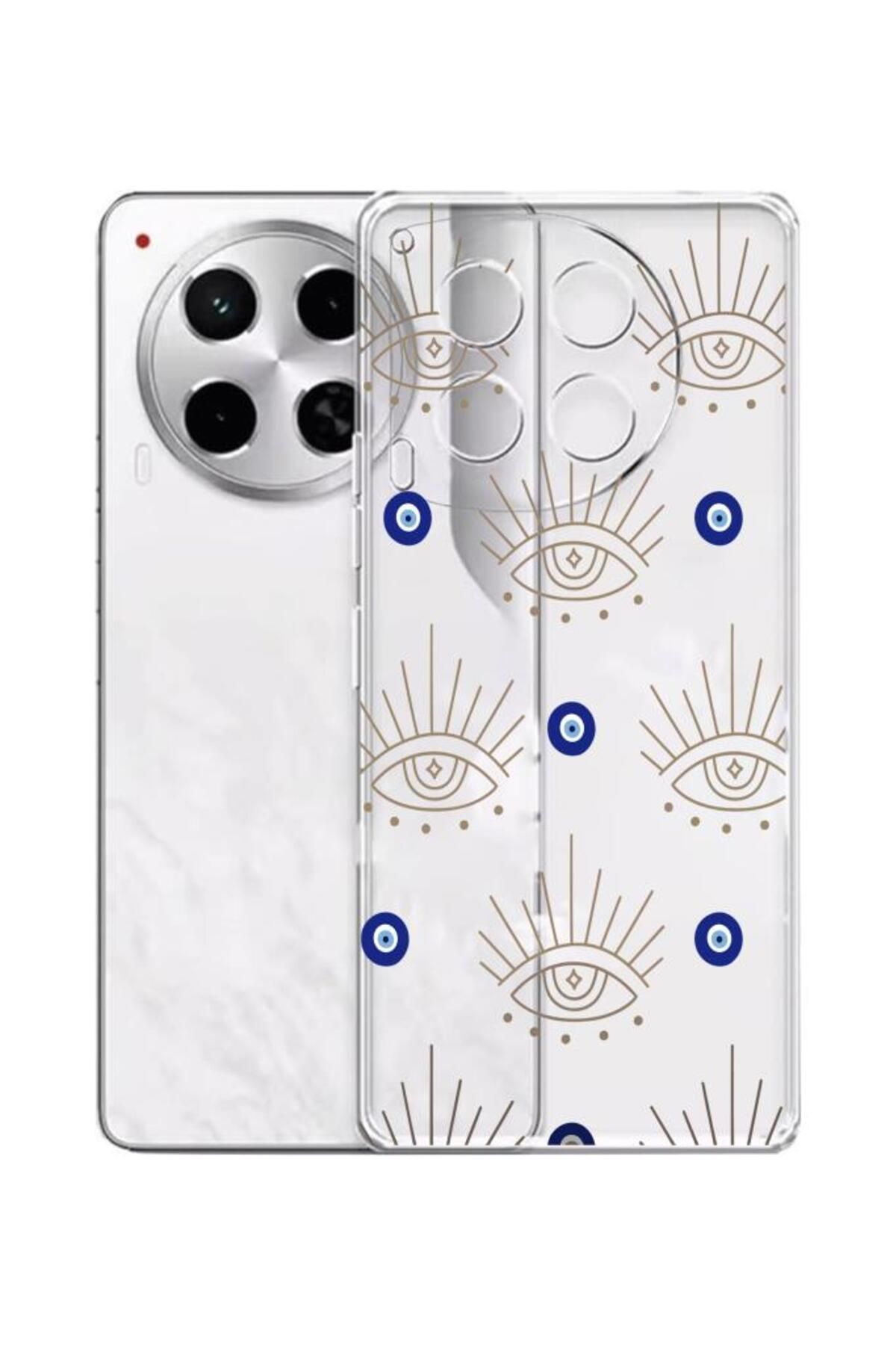 3GEN CASE Tecno Camon 30 Uyumlu Desenli Şeffaf Silikon Kılıf