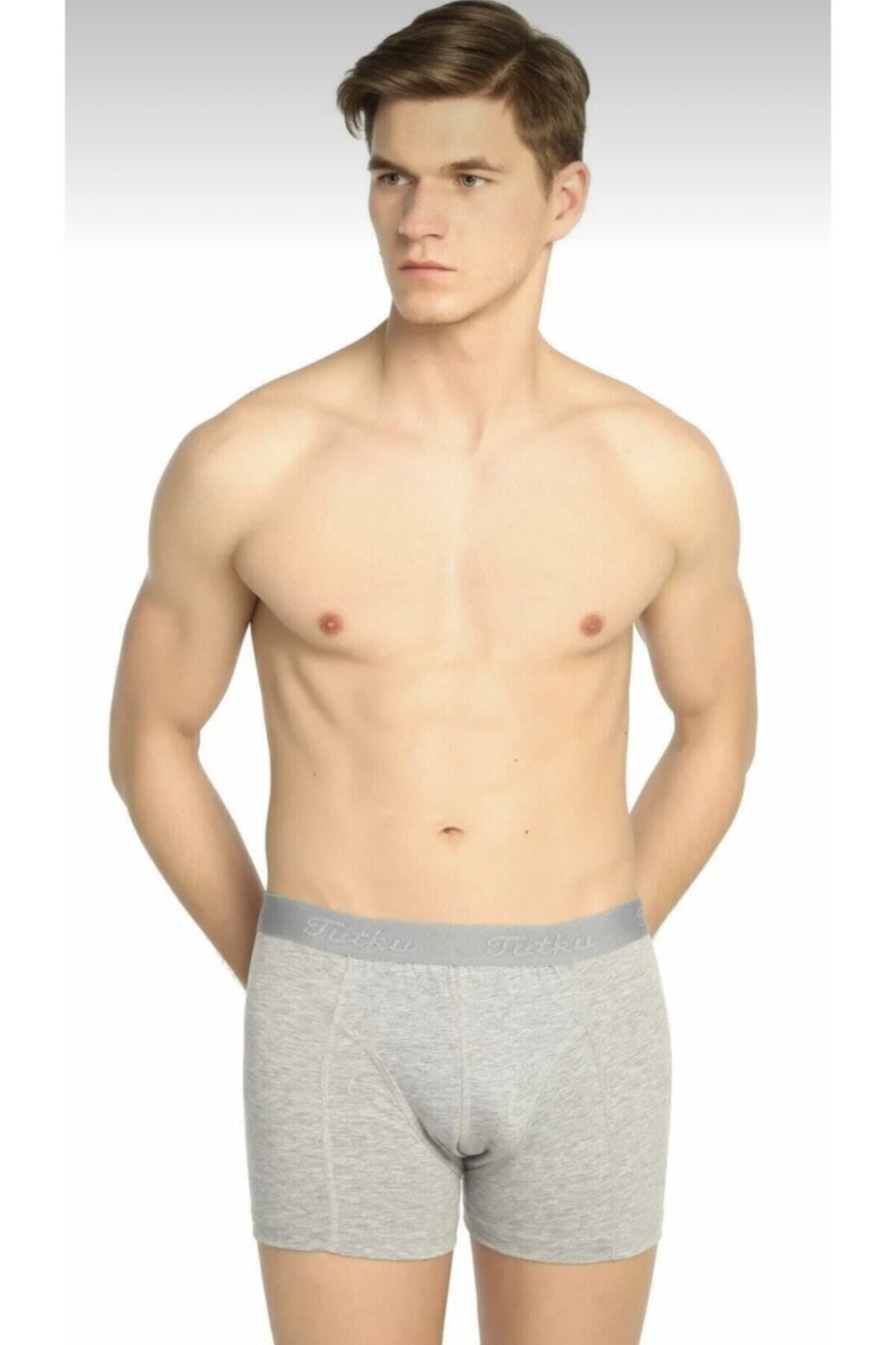 başaranoğlu Erkek Siyah 3'lü Paket Likralı Boxer