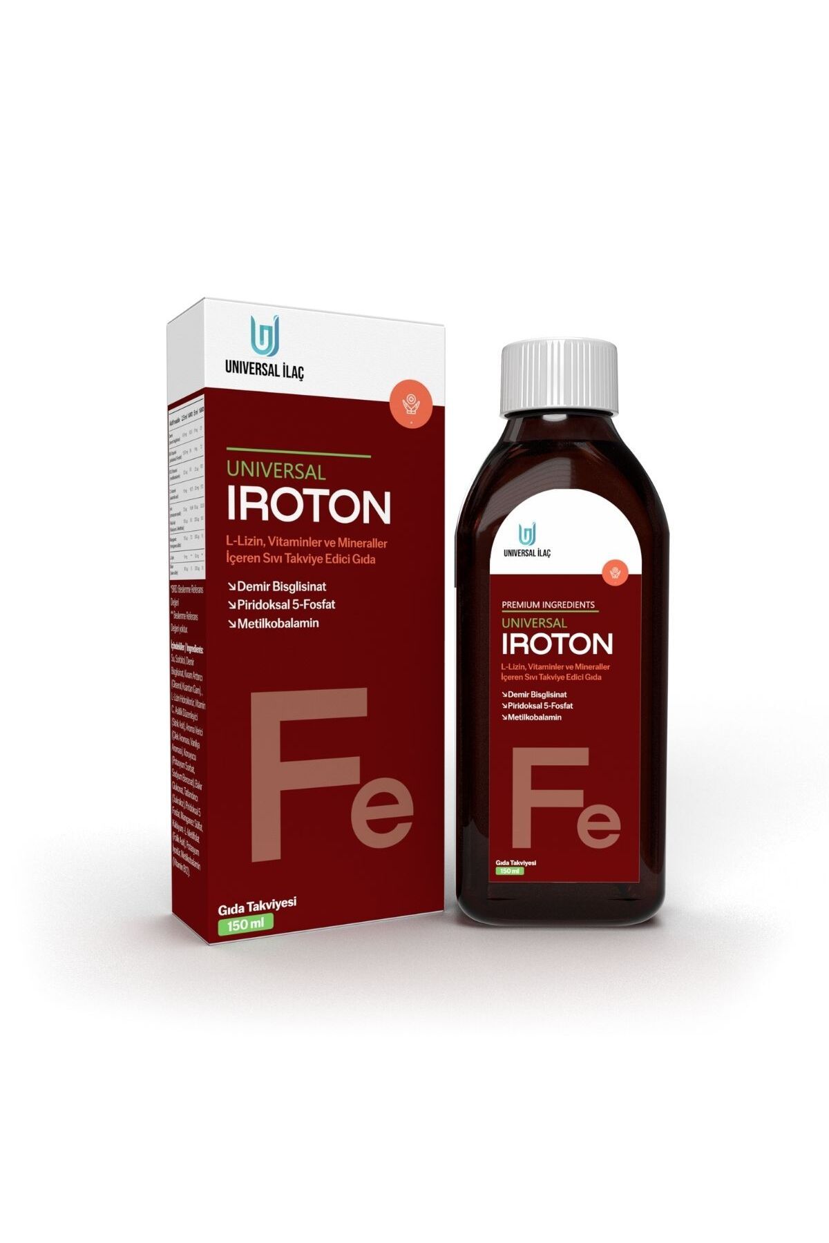 Universal Iroton Demir Bisglisinat Ve C Vitamini Içeren Takviye