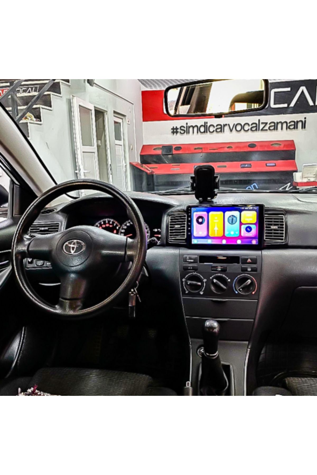 SOUNDCİTY TOYOTA COROLLA SOL 2002-2006 MULTİMEDYA CARPLAY EKRAN SETİ 4 GB RAM 64 HAFIZALI
