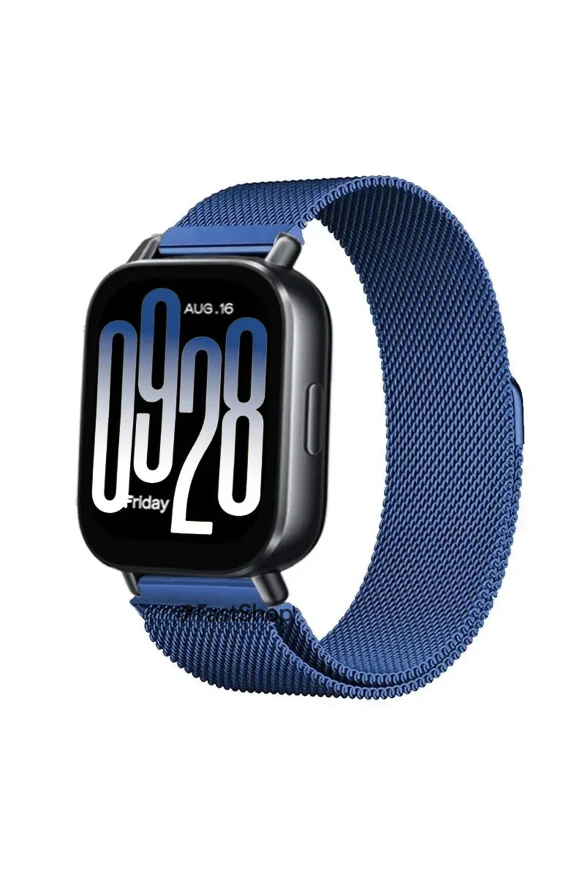 MMPSHOP Xiaomi Redmi Watch 5 Active / Watch 5 Lite Uyumlu 22mm Örgü Metal Hasır Manyetik akıllı saat Kordonu
