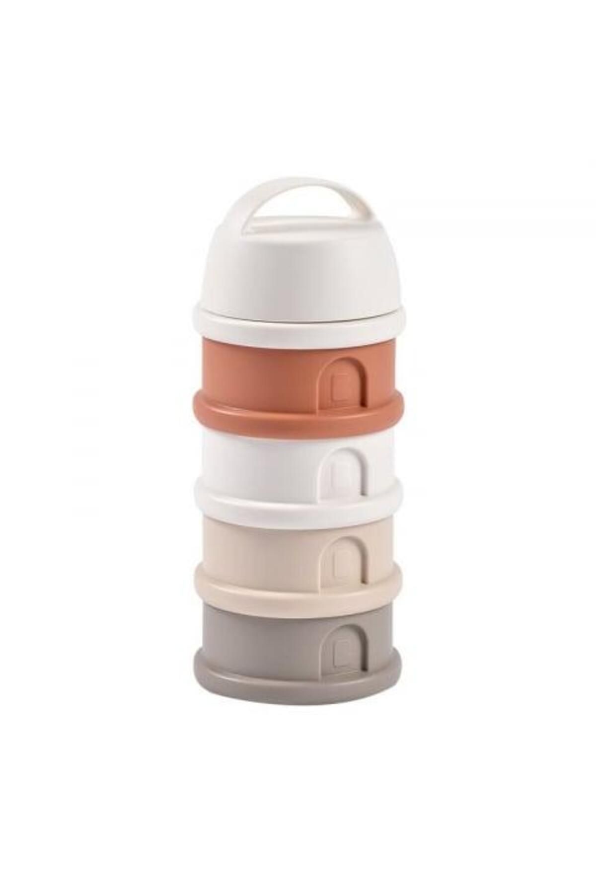 Beaba-Recipient lapte praf 4 compartimente Beaba Cotton Terracotta 2