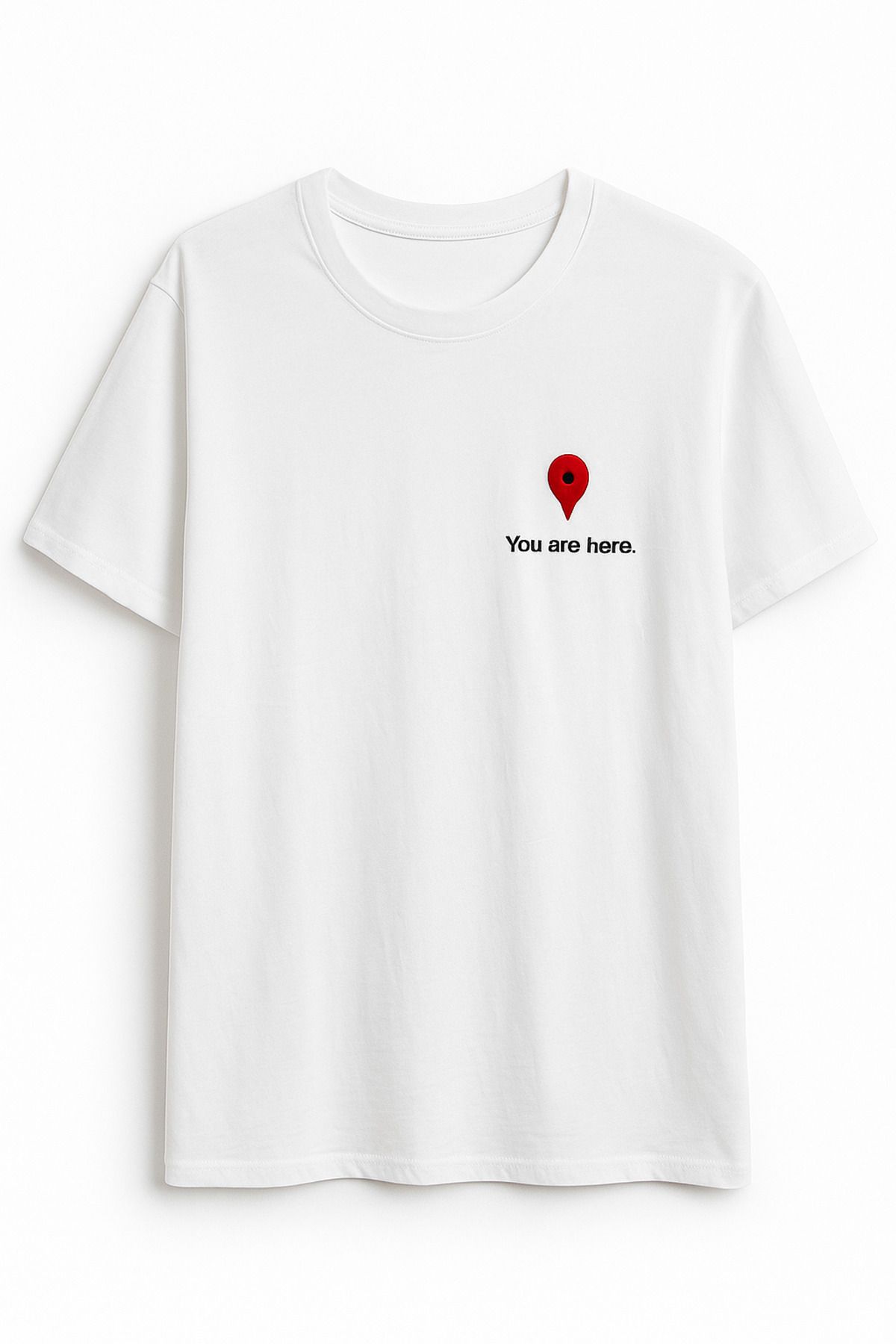 WİSHTEX WİSH - EVRA OVERSİZE "YOU ARE HERE" YAZILI T-SHİRT