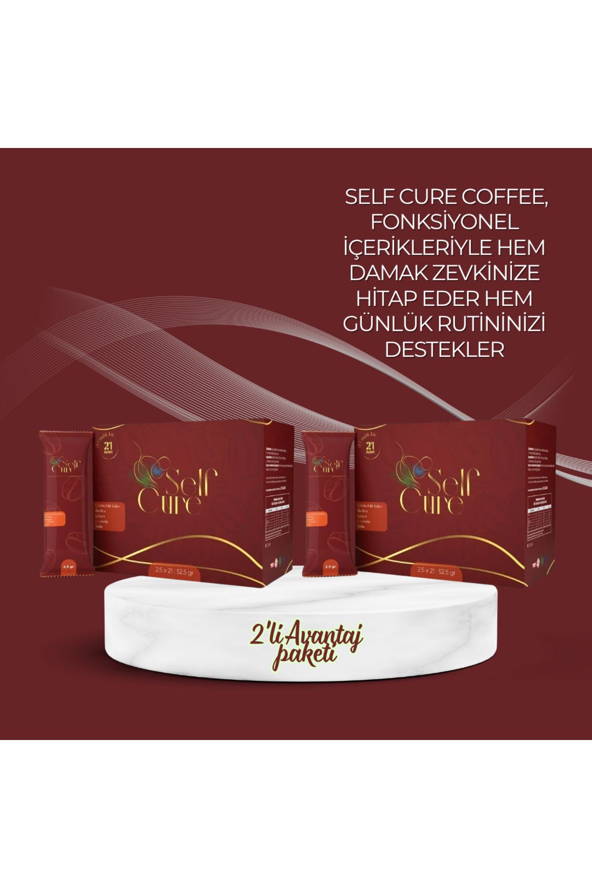 Self Cure Coffee 2’li Paket – Bitkisel & Şekersiz Filtre Kahve Deneyimi