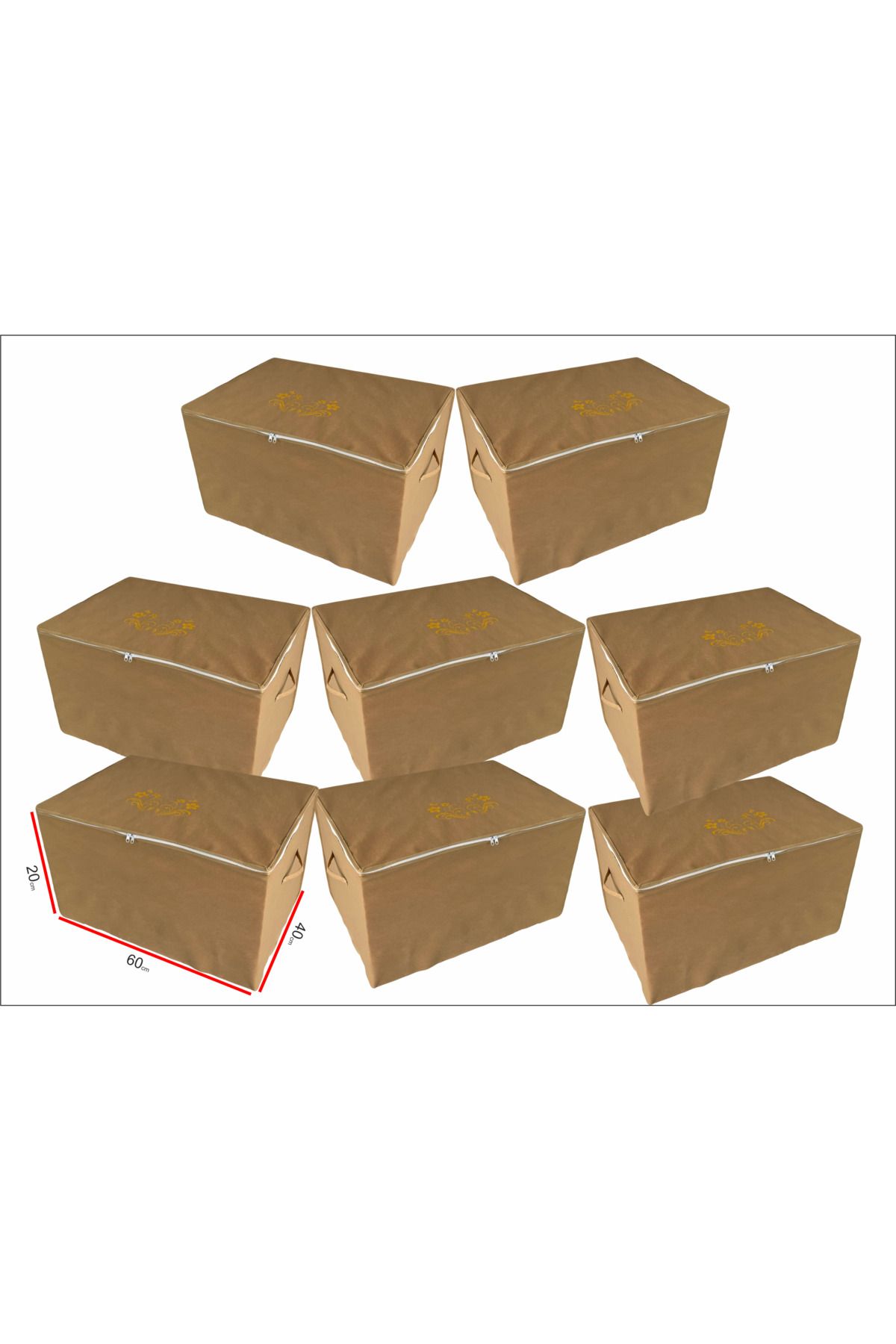 pinabah PİNABAH BAZA ALTI DÜZENLEYİCİ HURÇ 8 ADET (60x40x20)
