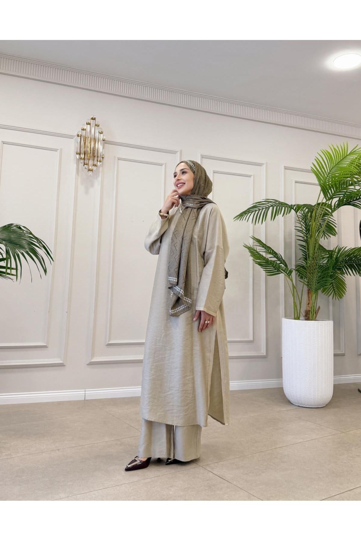 Hare Butik RAFELLA GROGREN DETAY UZUN TUNİK