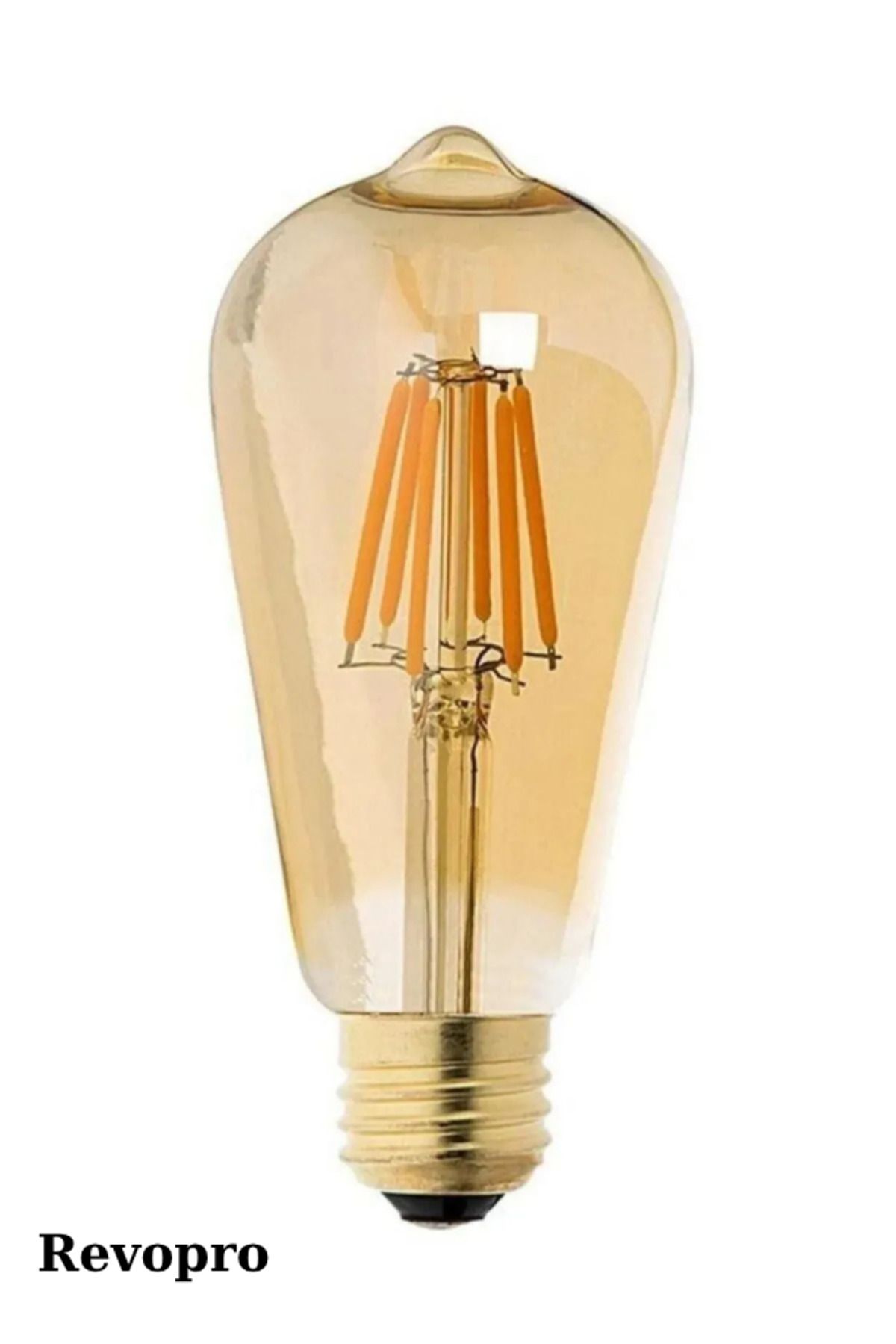 REVOPRO Flamanlı Rustik Led Ampul Dekoratif Vintage Aydınlatma Tasarruflu Led Ampül Rustik Led Ampul