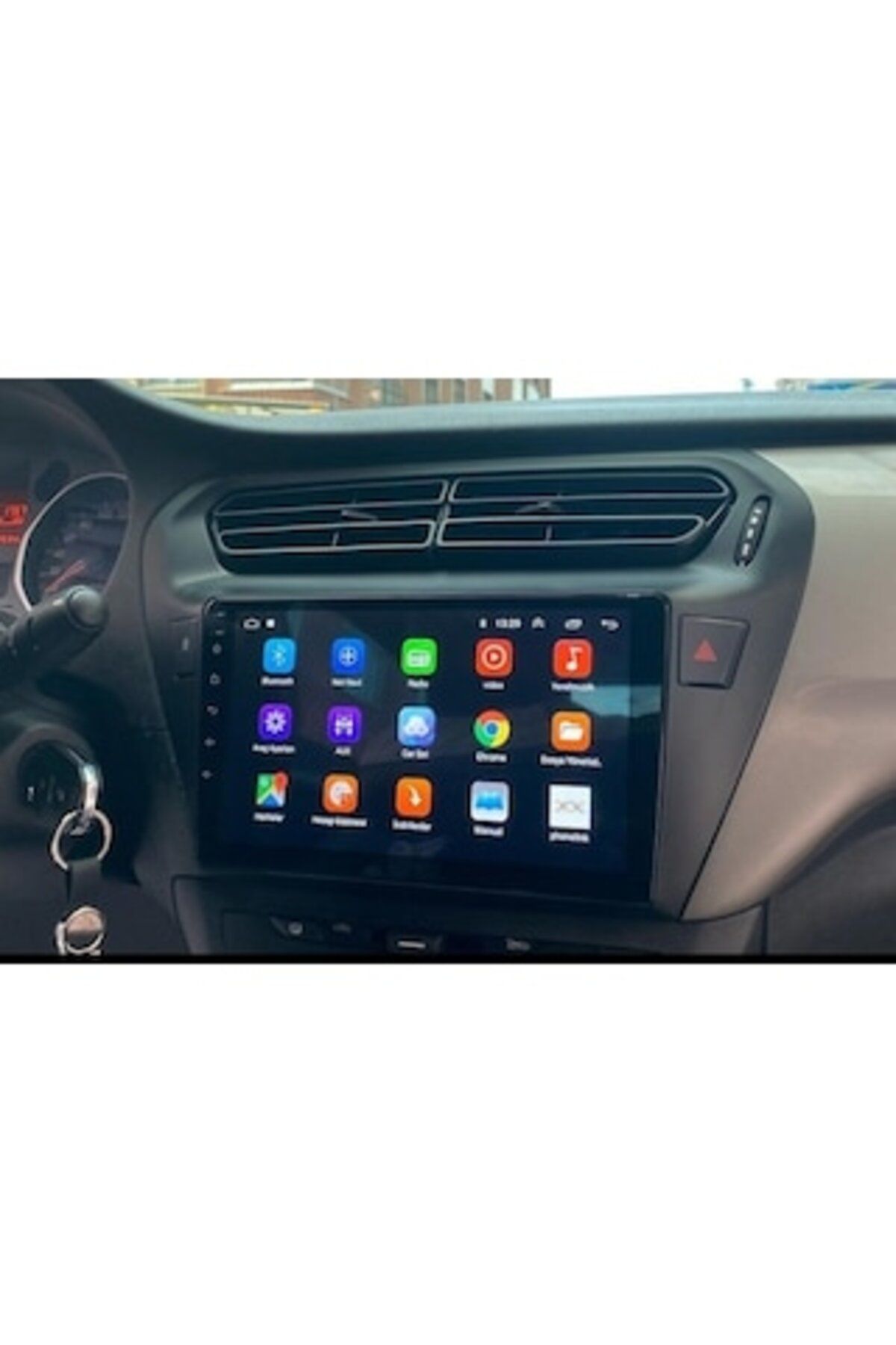 SOUNDCİTY PEUGEOT 301 SİYAH 2012-2024 MULTİMEDYA CARPLAY EKRAN SETİ 2 GB RAM 32 HAFIZALI