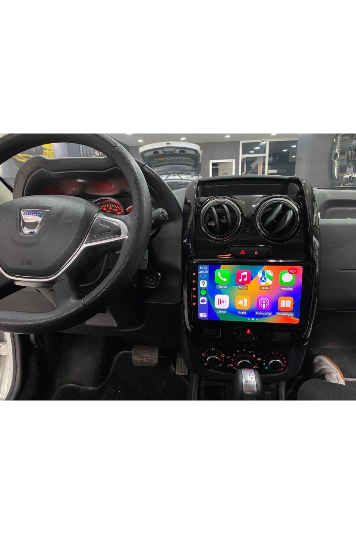SOUNDCİTY DACIA DUSTER 2015-2017 uyumlu    MULTİMEDYA CARPLAY EKRAN SETİ 4 GB RAM 64 HAFIZALI