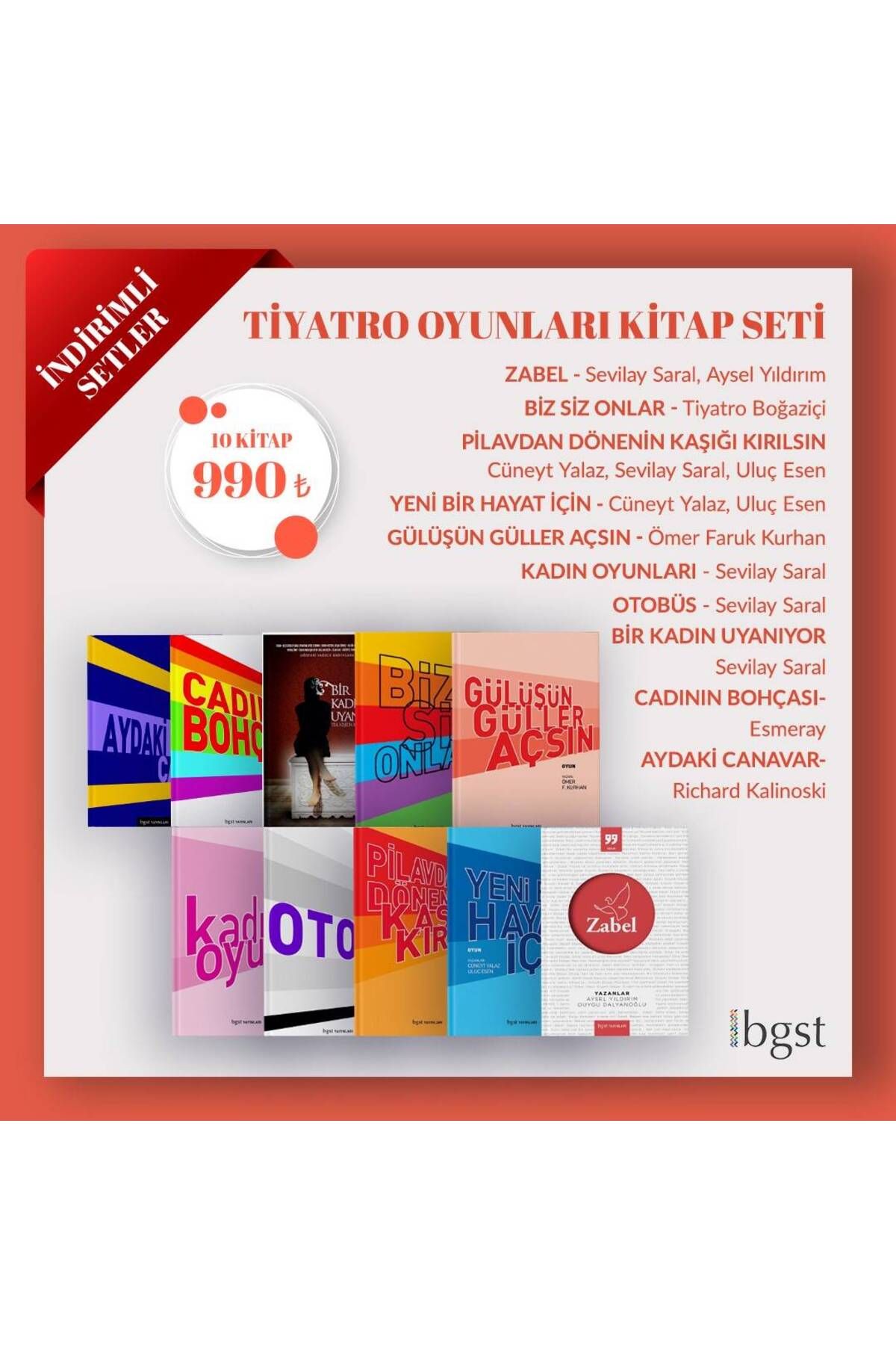 Bgst Yayınları Tiyatro Oyunları Kitap Seti (10 Kitap Takım)